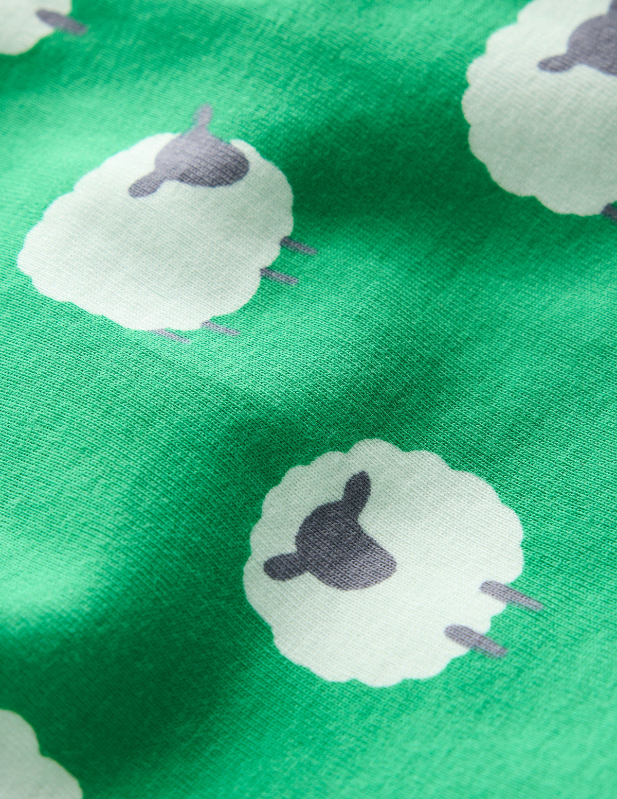 Snug Twin Pack Pyjamas-Trinity Green Sheep - Image 3
