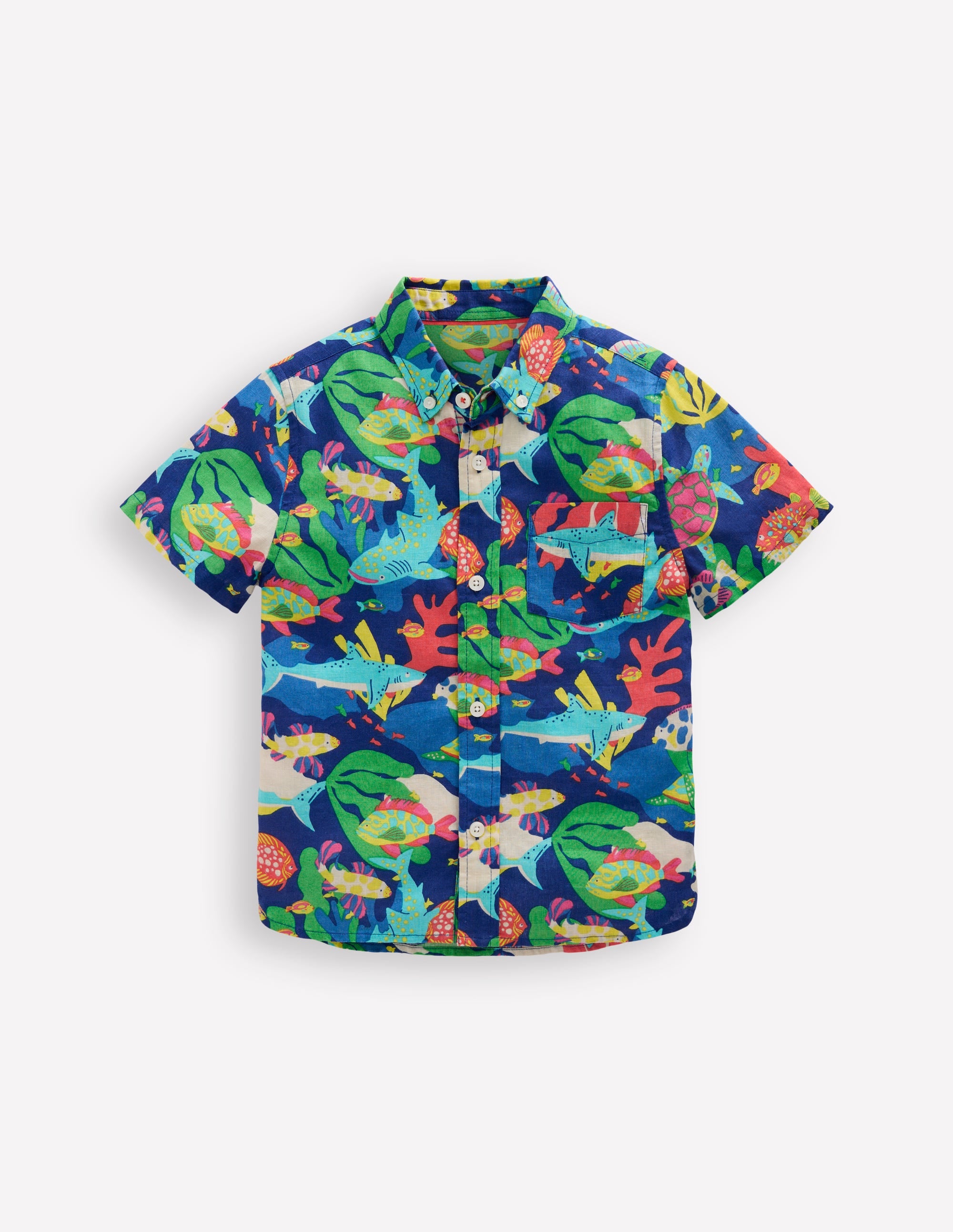 Cotton Linen Shirt-Reef - Image 1