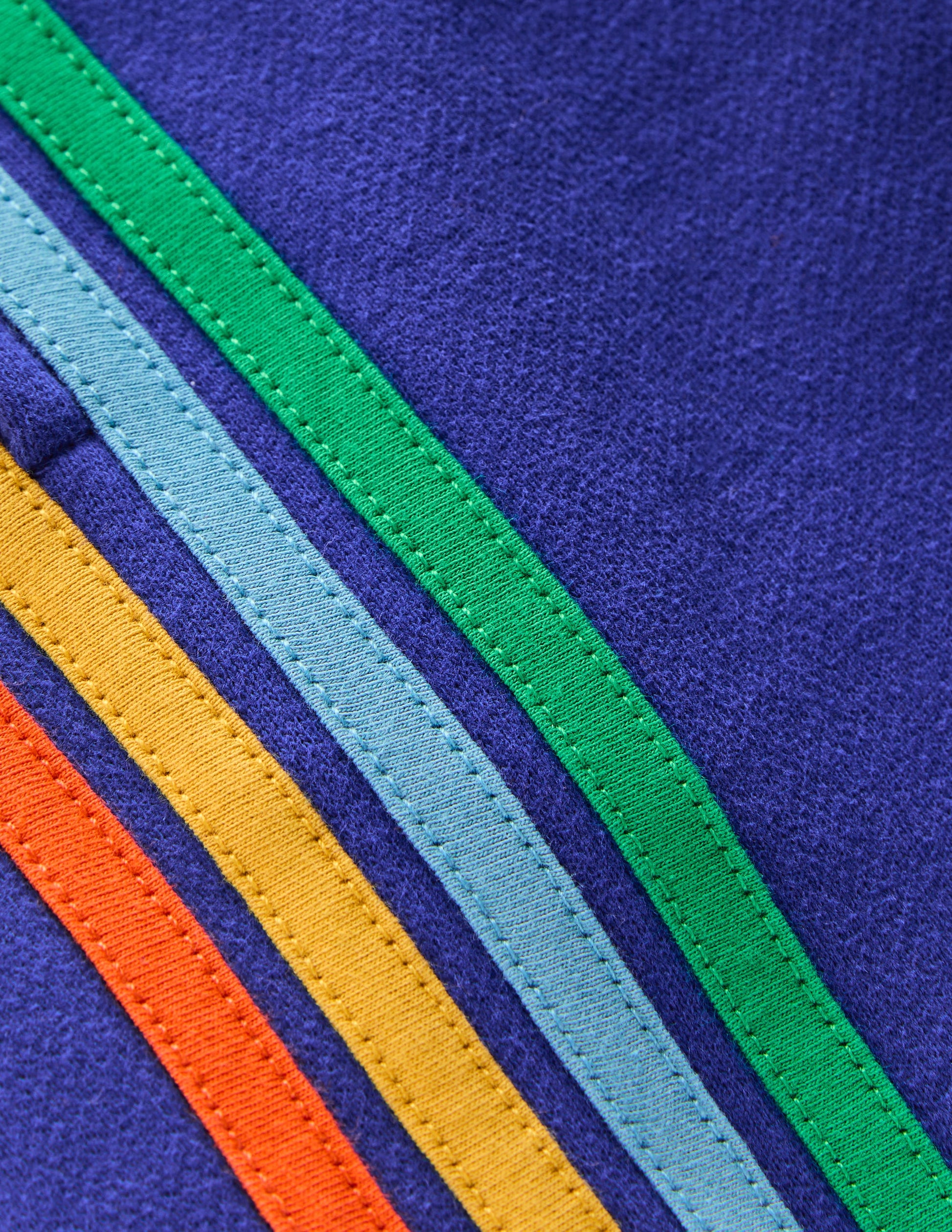 Rainbow Shorts-Peacock Plume Blue-3