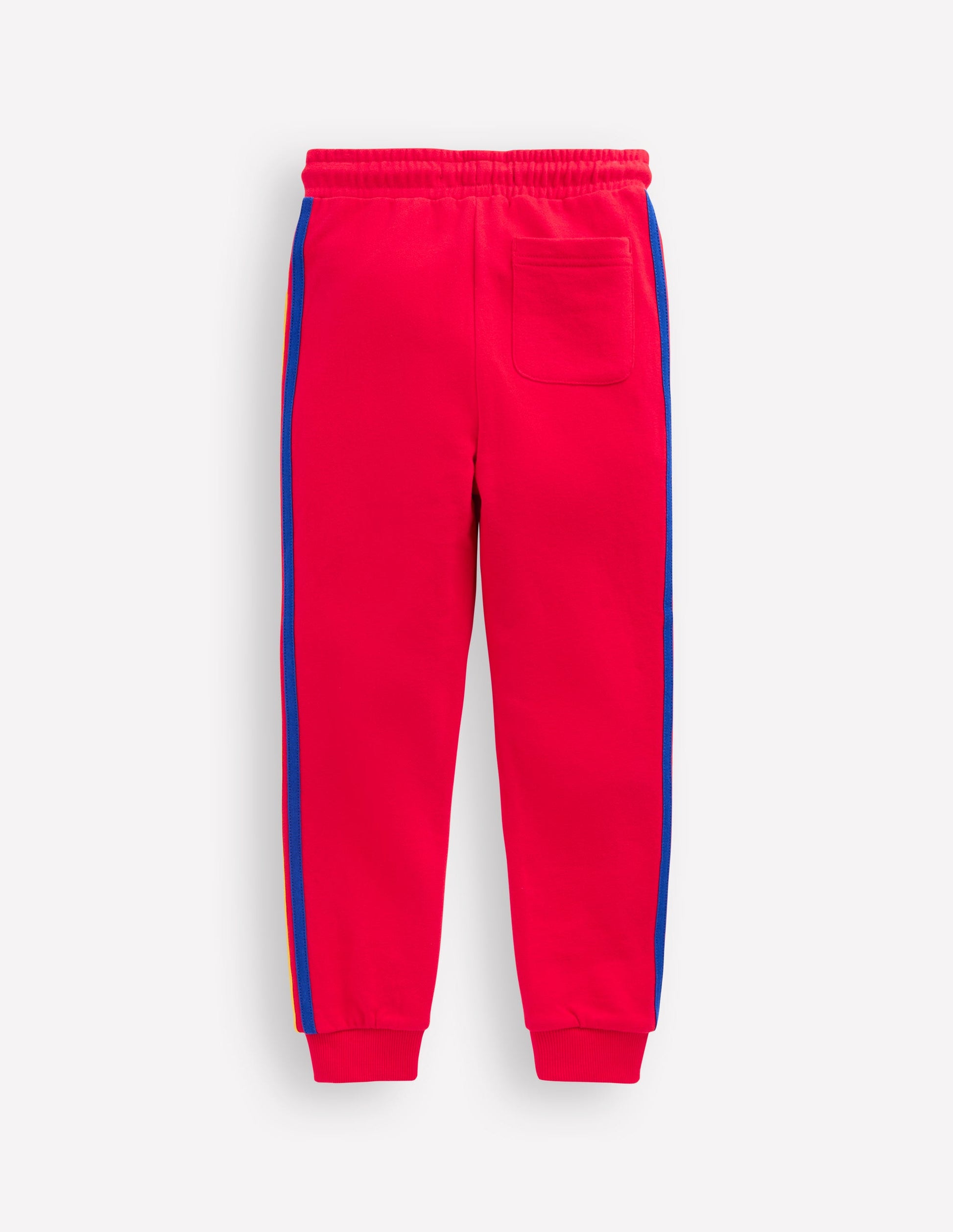 Rainbow Stripe Joggers-Poppy Red-2