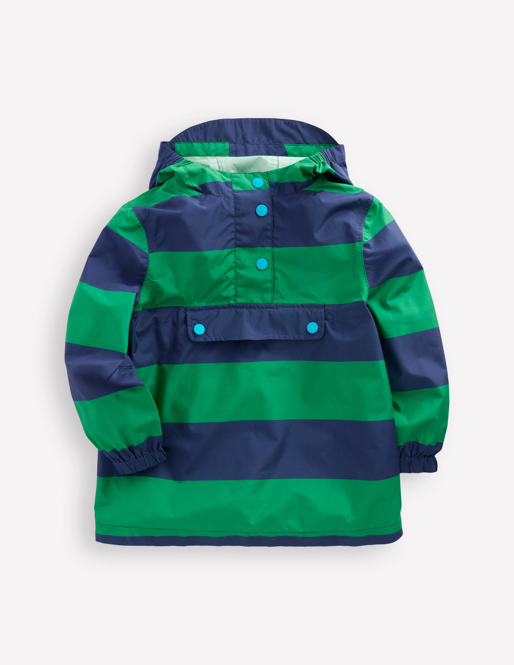 Pop Over Rain Jacket-Green Stripe Boden UK