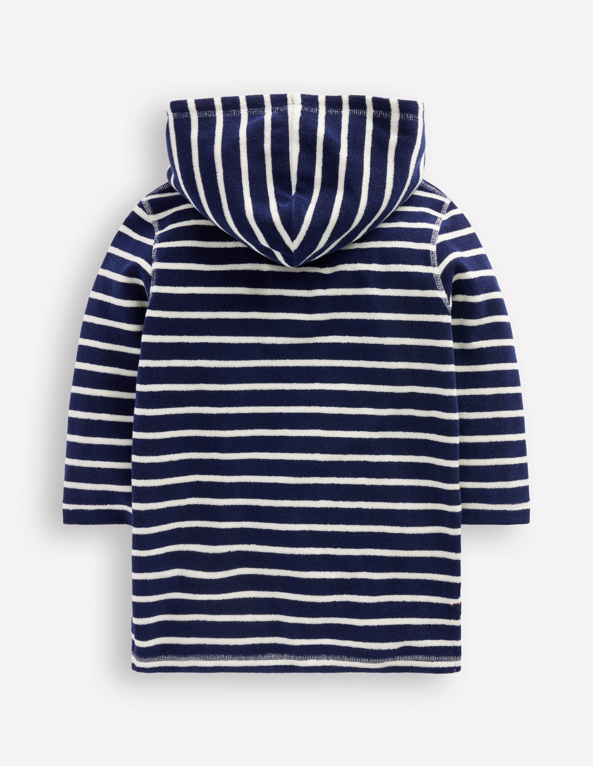 Appliqué Towelling Throw-on-College Navy Sharks - Image 2