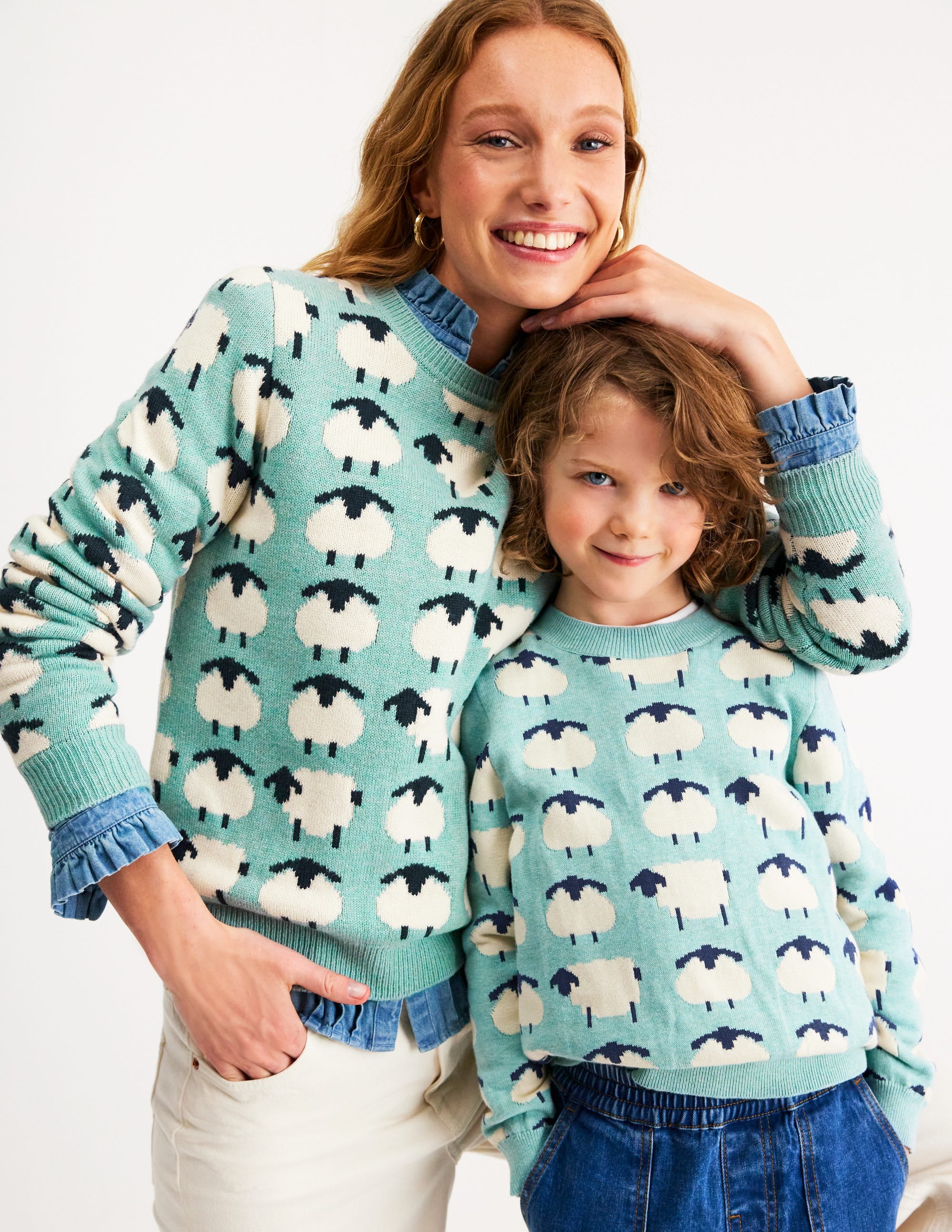 Novelty Jumper-Tourmaline Blue Sheep - Image 5