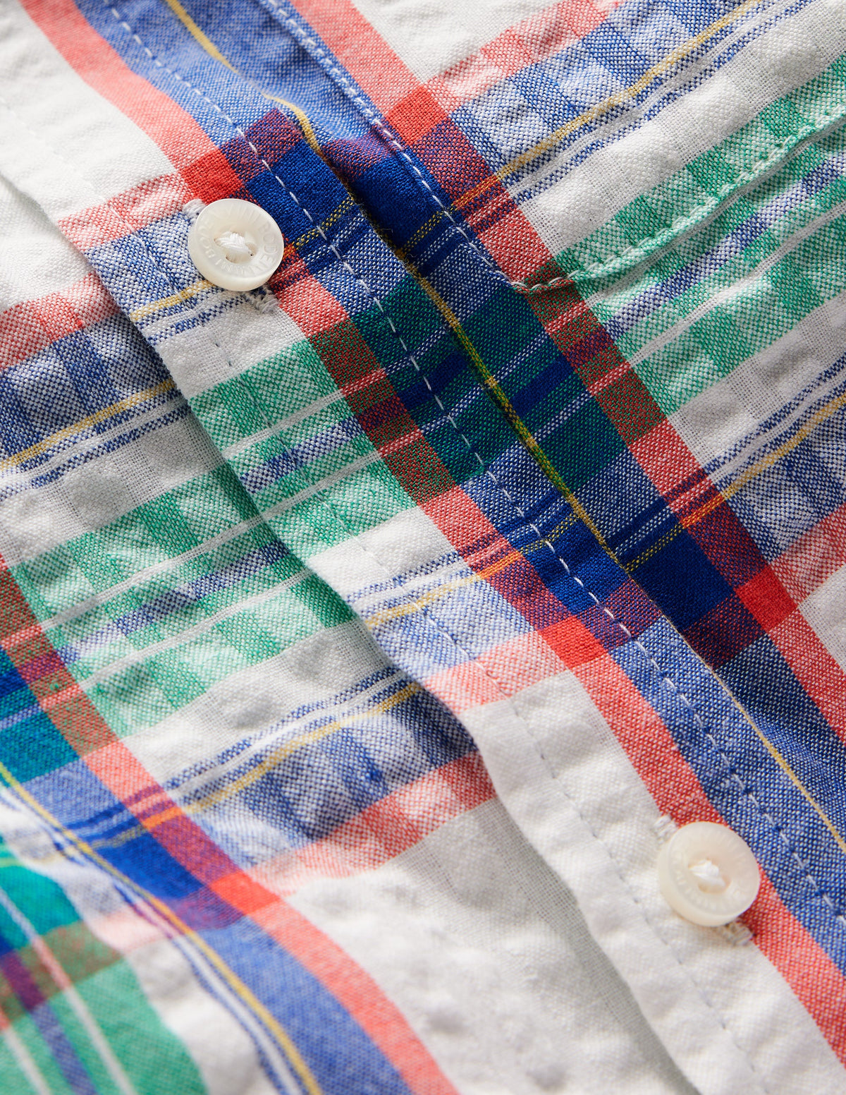 Cotton Shirt-Bright Blue Check - Image 3