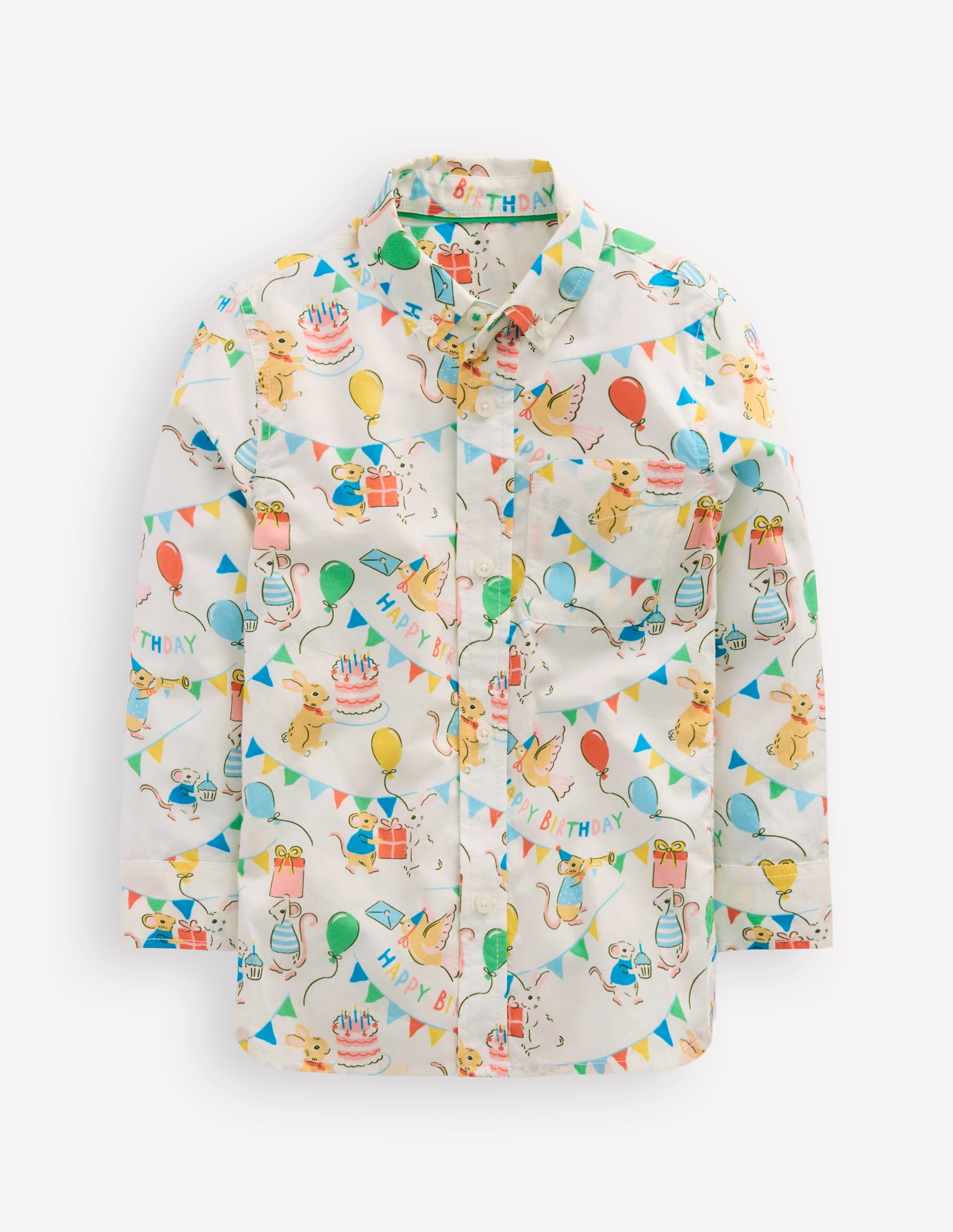 Cotton Shirt-Birthday Print - Image 1