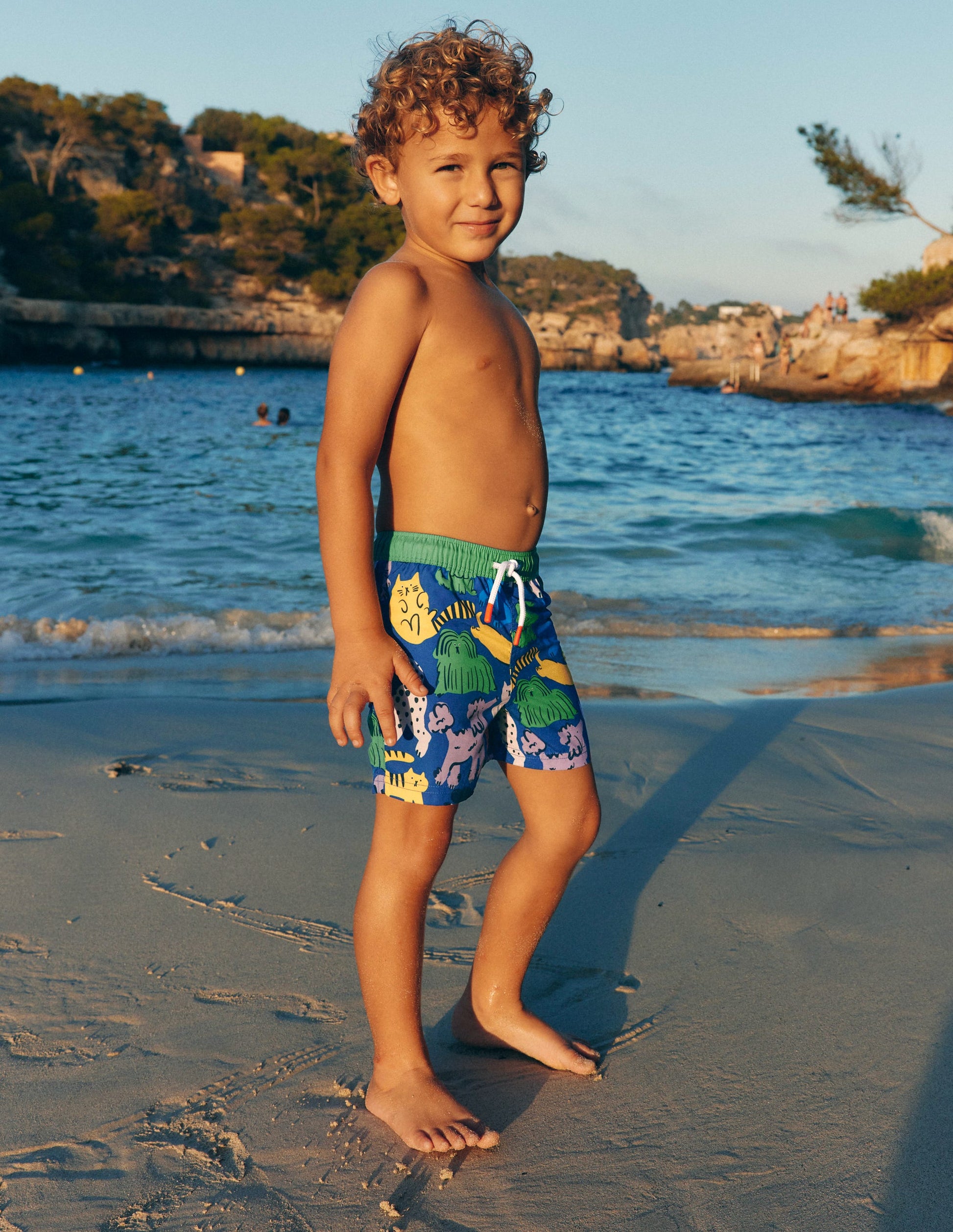 Swimwear Shorts Boden Swimming Trunks Swim Shorts-Rainbow Pets Boden UK