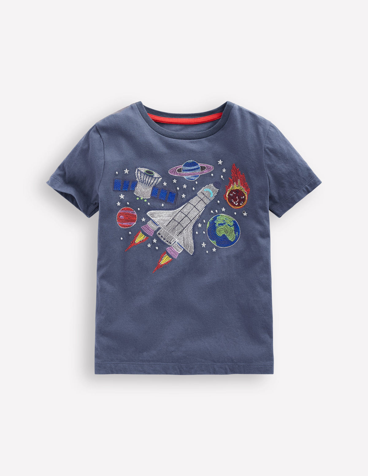 Glow Superstitch T-Shirt-Robot Blue Space - Image 1