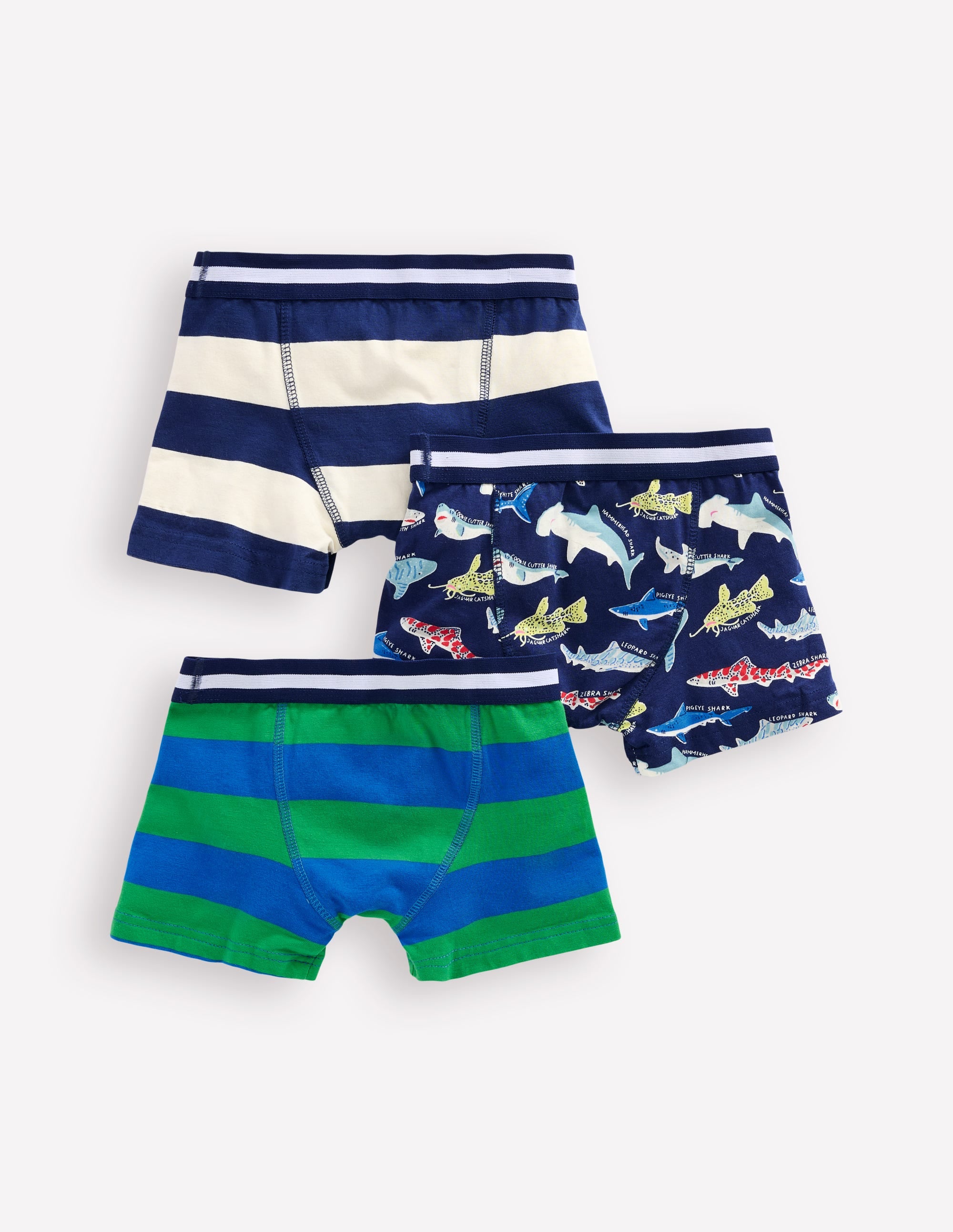 Boxers 3 Pack-Shark stripe - Image 2