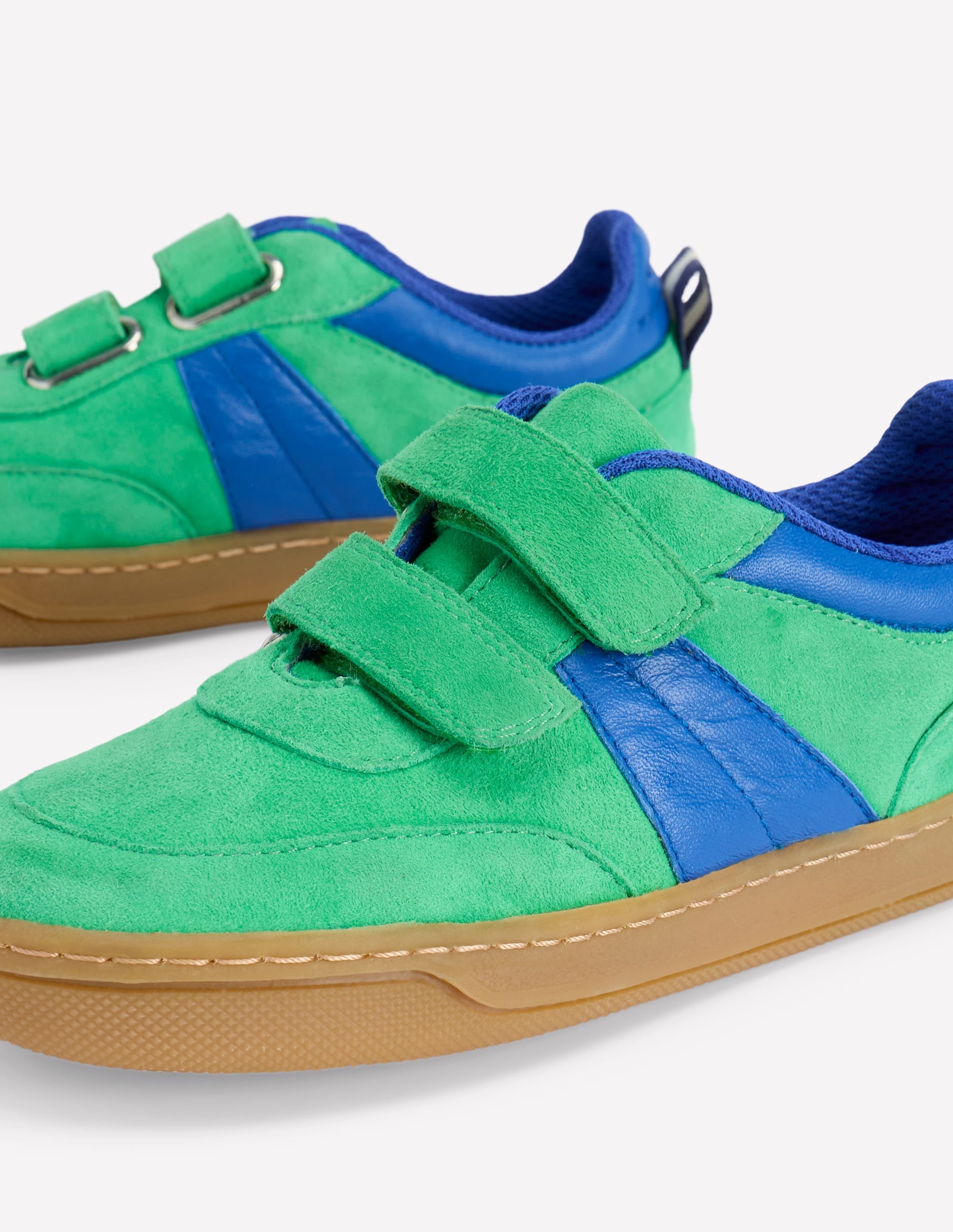 Colourblock Low Tops-Sapling Green/ Bright Blue - Image 3