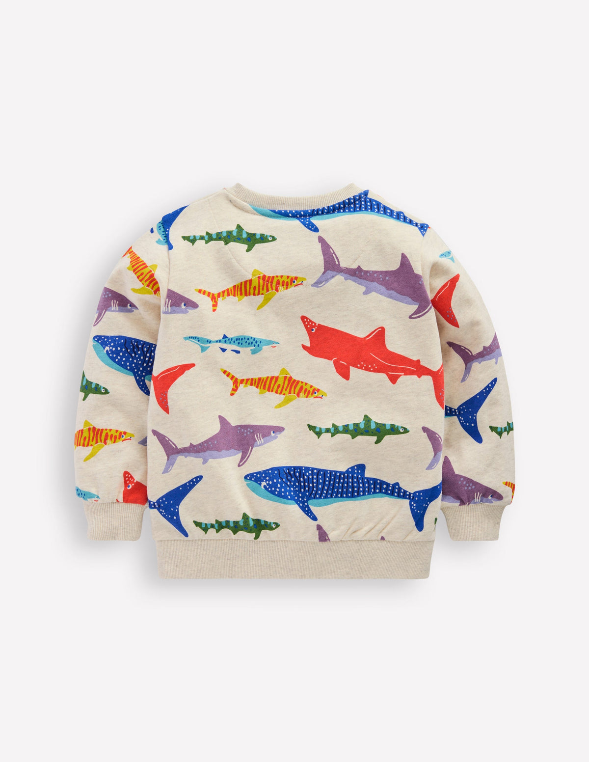 Printed Sweatshirt-Riso Shark - Image 2