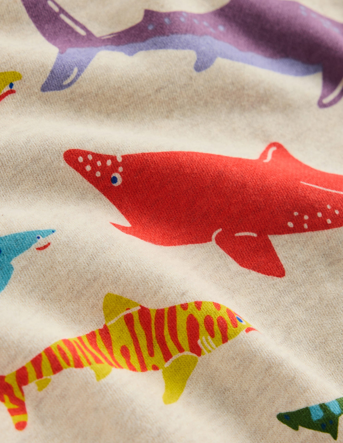 Printed Sweatshirt-Riso Shark - Image 3