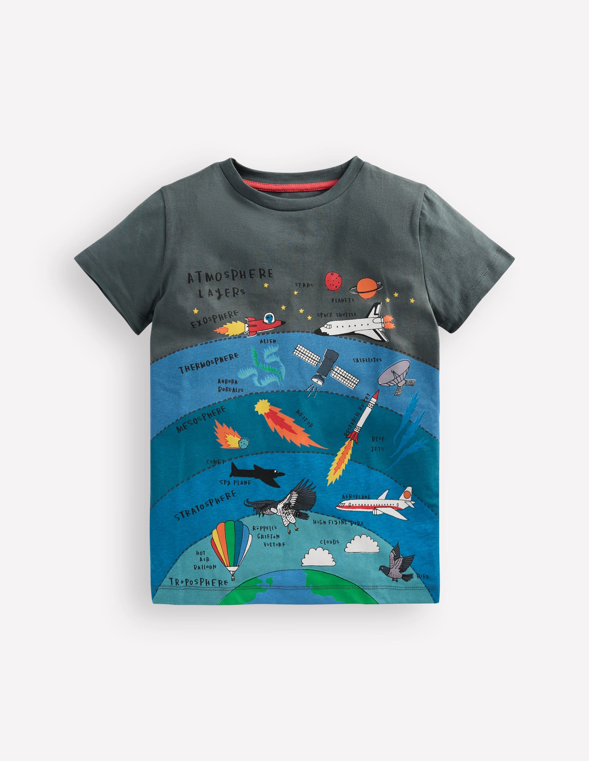 Short Sleeve Graphic T-shirt-Smoke Atmosphere - Image 1