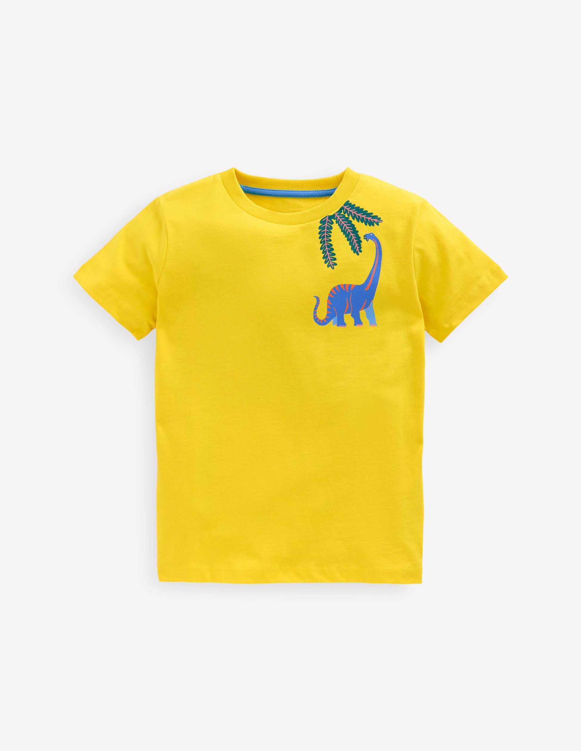 Front & Back Printed T-shirt-Pineapple Yellow Dino-1