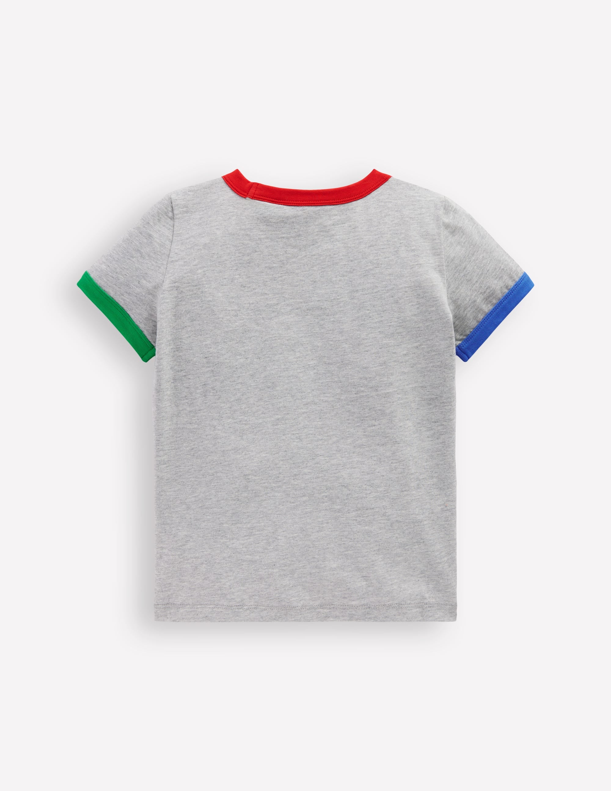 Ringer T-Shirt-Grey Marl - Image 2
