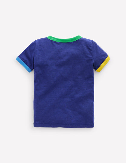 Ringer T-Shirt-Starboard Blue-2