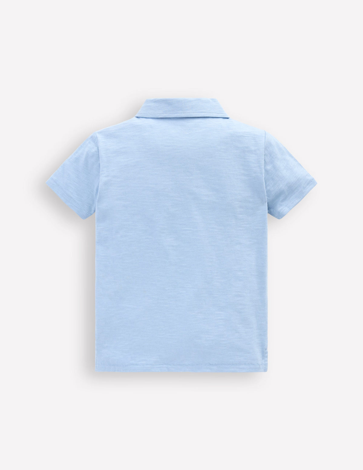 Slub Polo Shirt-Glacier Blue - Image 2