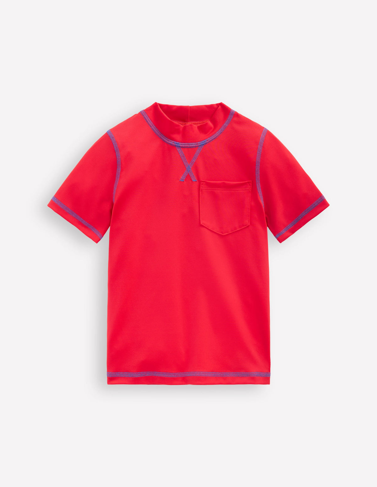 Short Sleeve Rash Vest-Poppy Red - Image 1