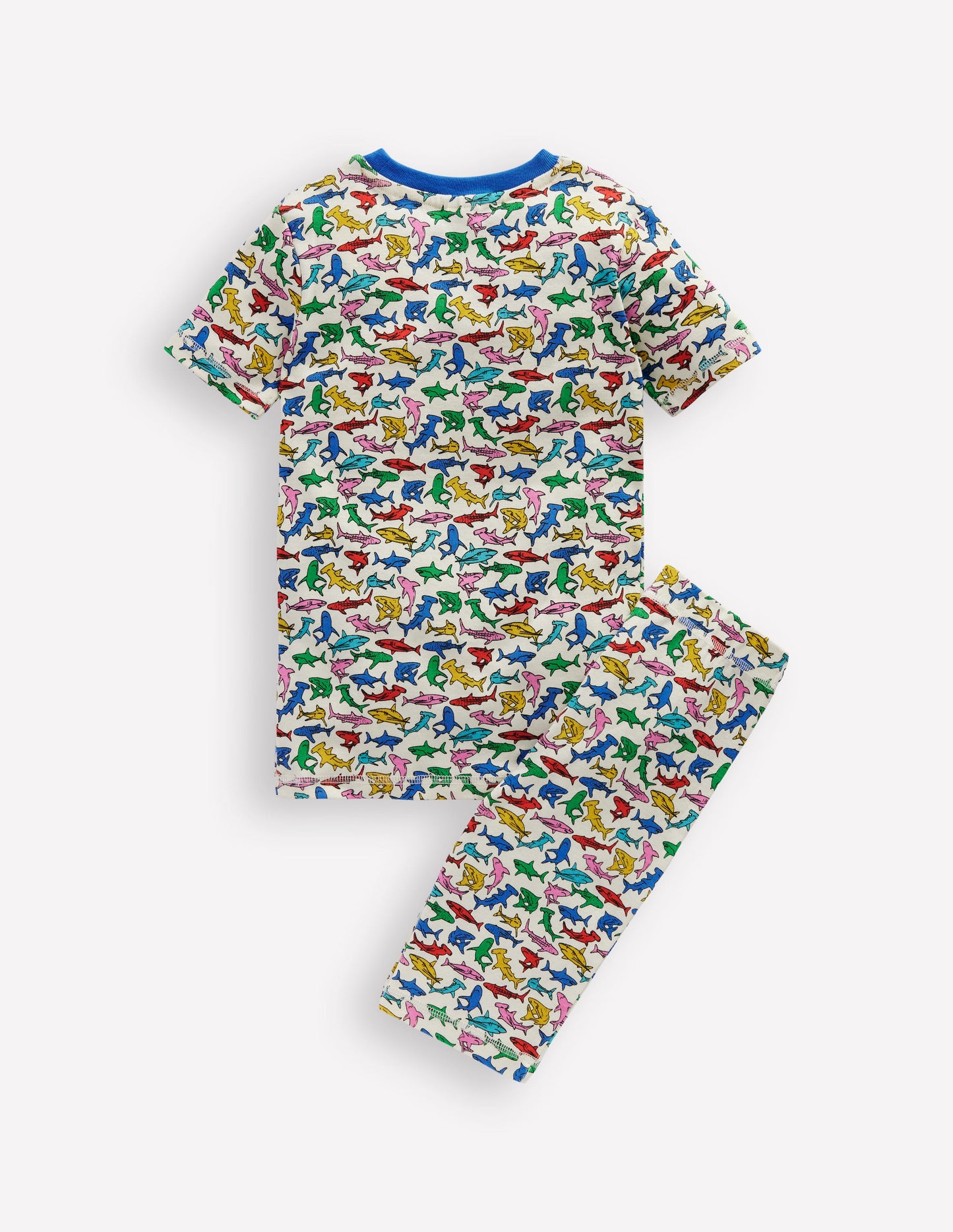 Snug Short John Pyjamas-Multi Sharks