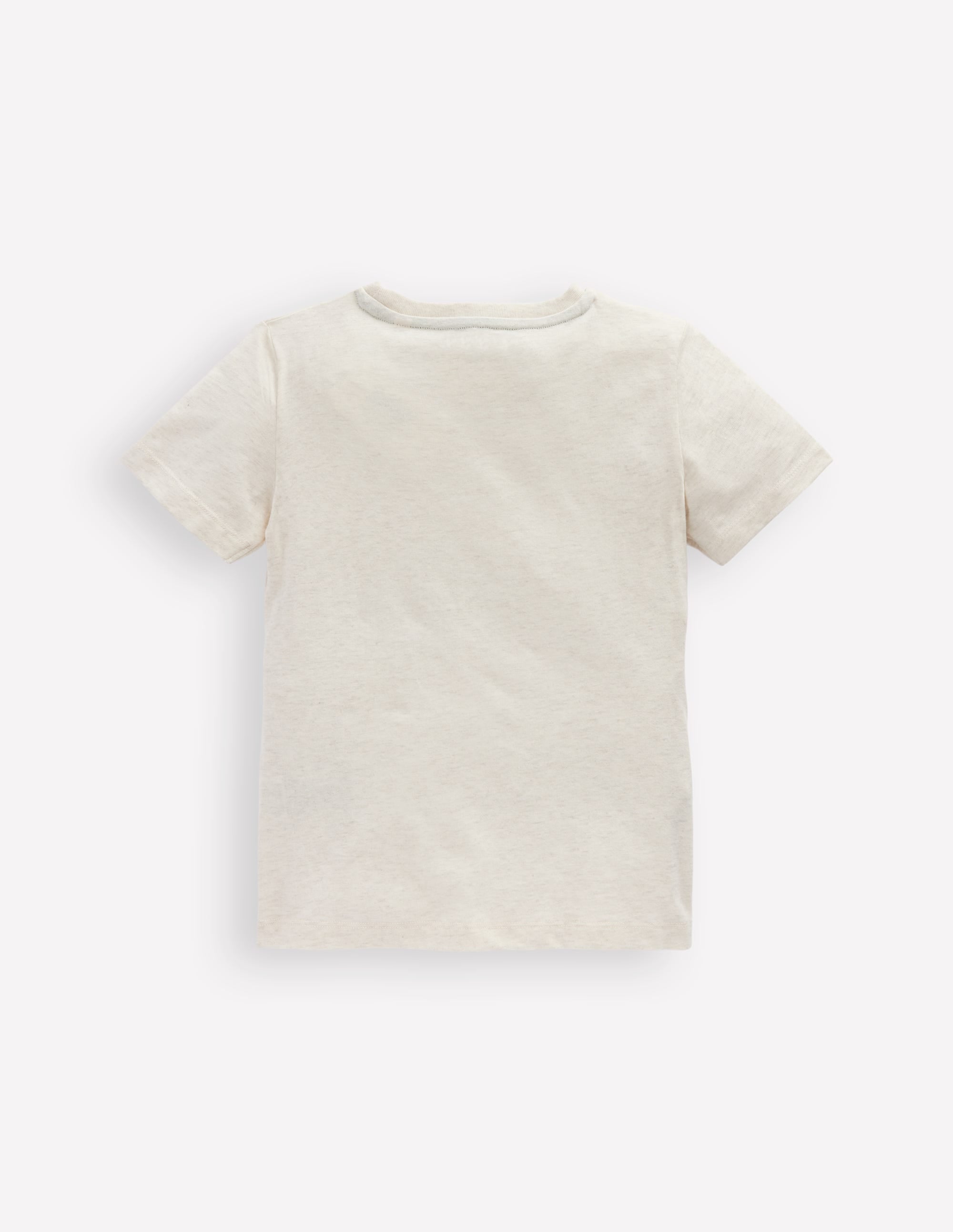 Short Sleeve Bouclé T-shirt-Ivory Sharks - Image 2