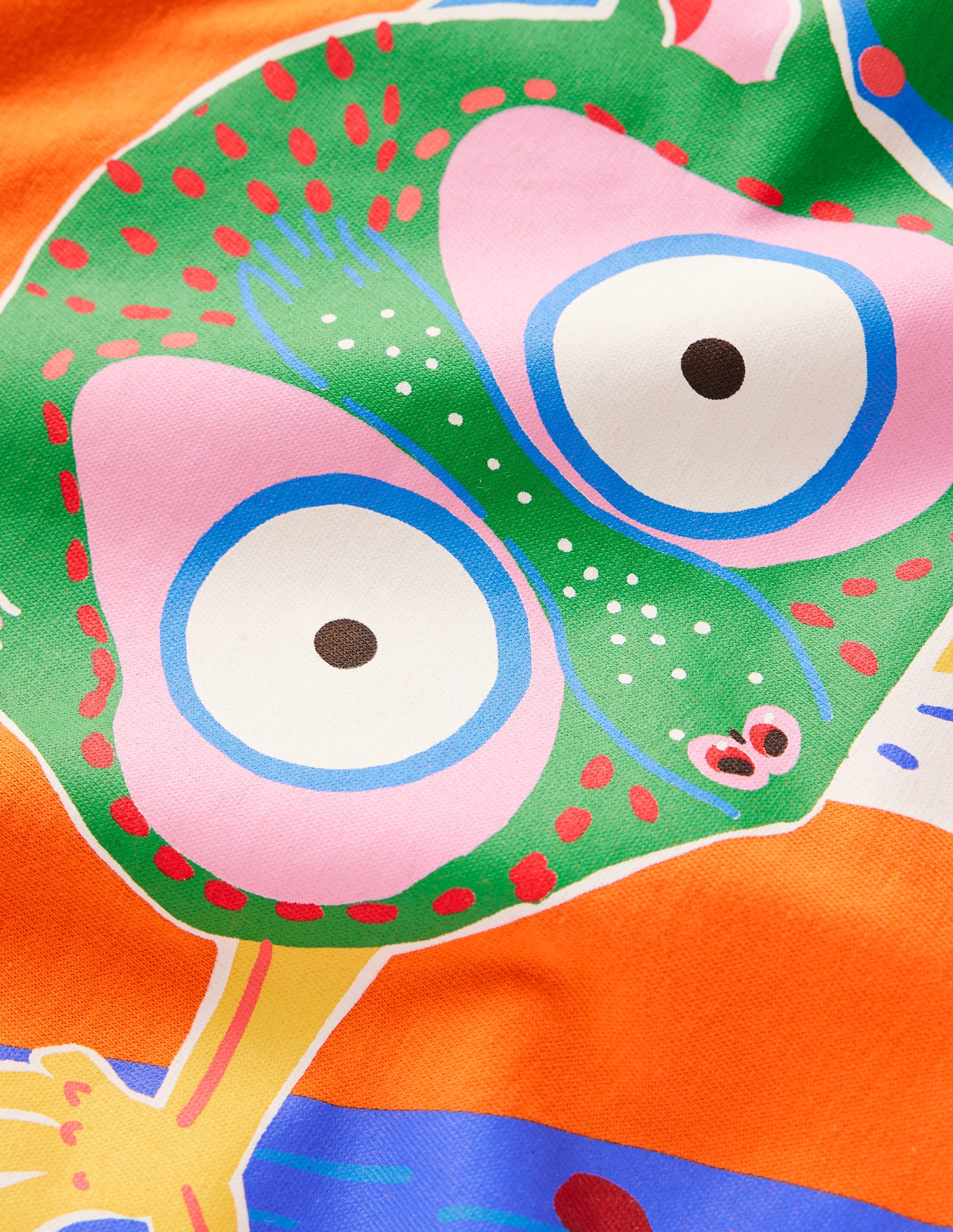 Glow-In-The-Dark T-shirt-Kiln Orange Bush Baby - Image 3