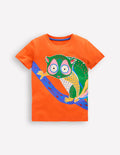 Glow-In-The-Dark T-shirt-Kiln Orange Bush Baby