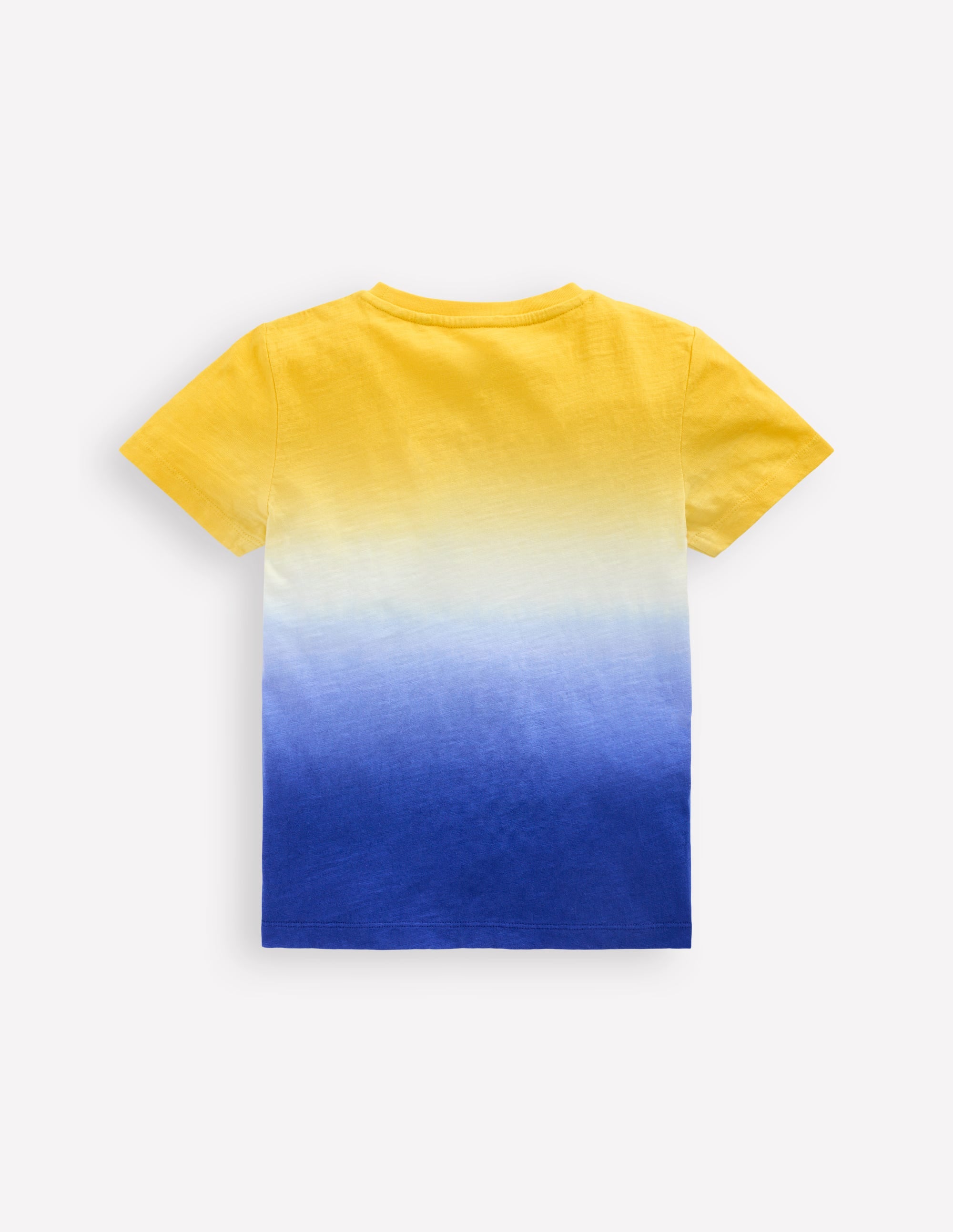 Tie Dye T-Shirt-Pineapple Yellow/ Bright Blue - Image 2