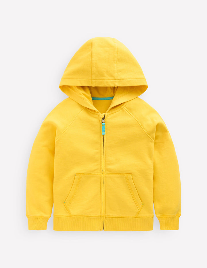 Garment Dye Zip Up Hoodie-Passionfruit