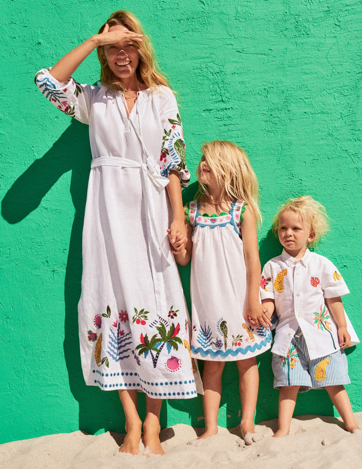Fun Cotton Shirt-Campanula Jungle Embroidery - Image 8