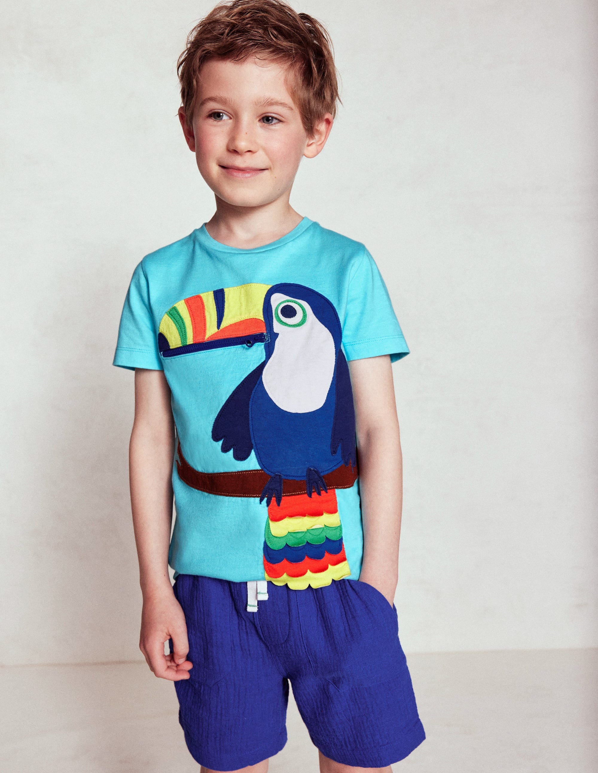 Double Cloth Shorts-Bright Blue - Image 4