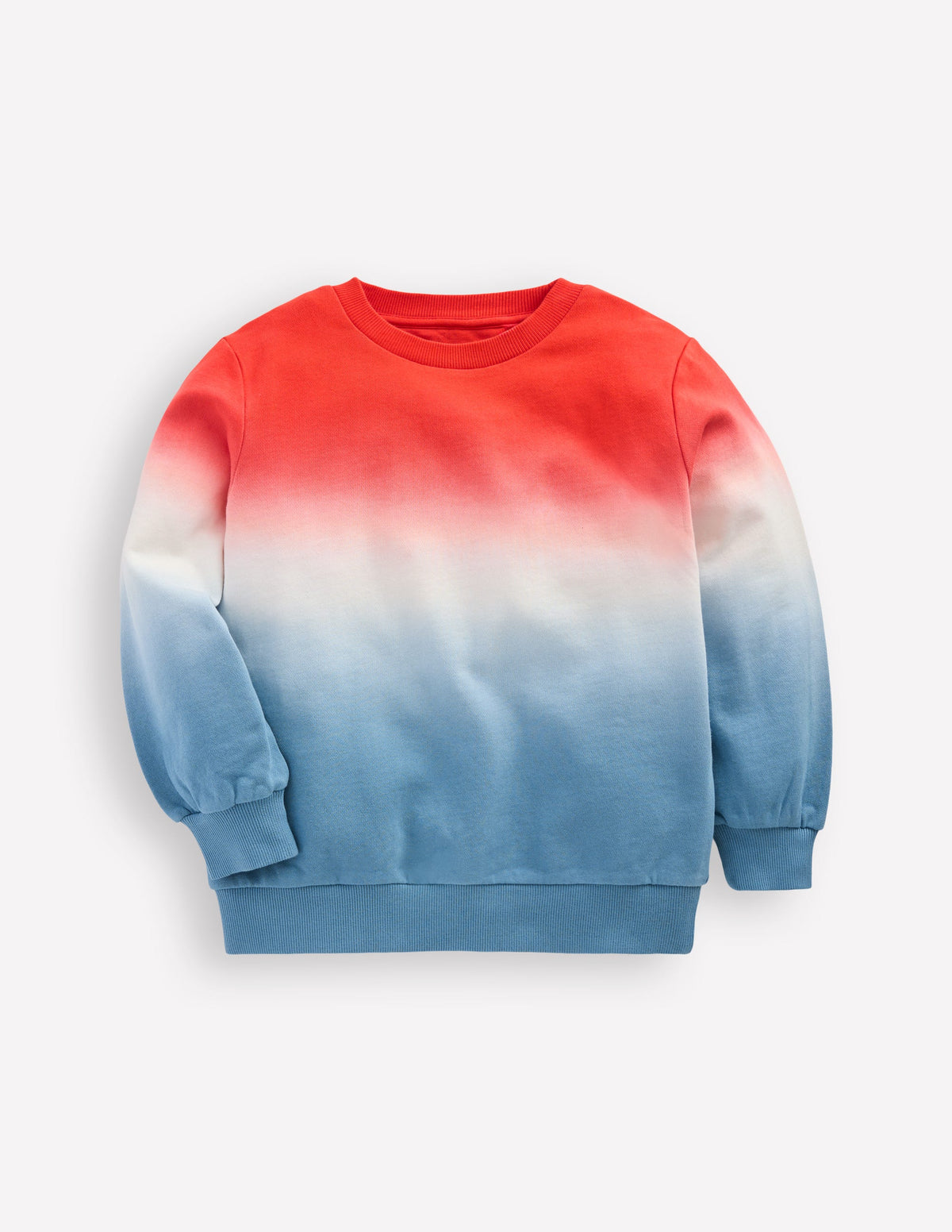 Tie Dye Sweatshirt-Glacier Blue/ Sunset Orange - Image 1