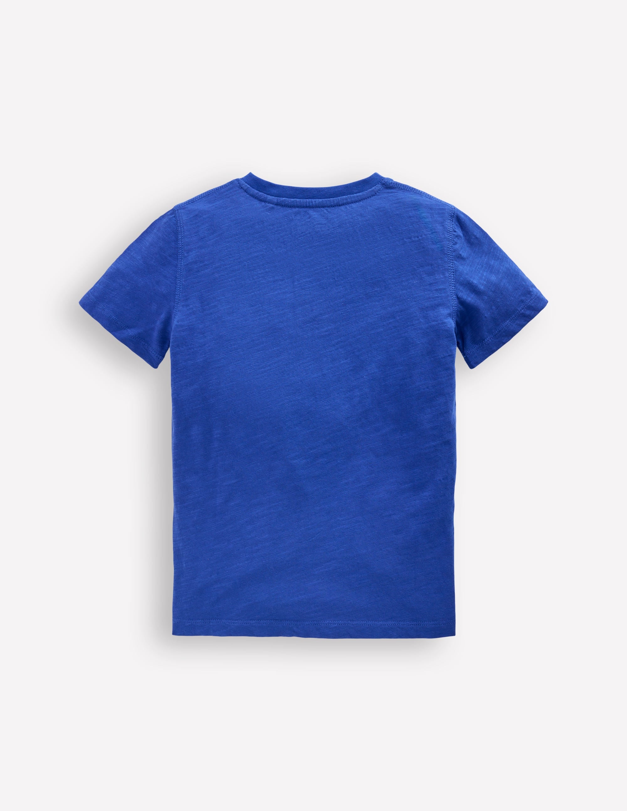 Short Sleeve Henley T-Shirt-Bright Blue - Image 2