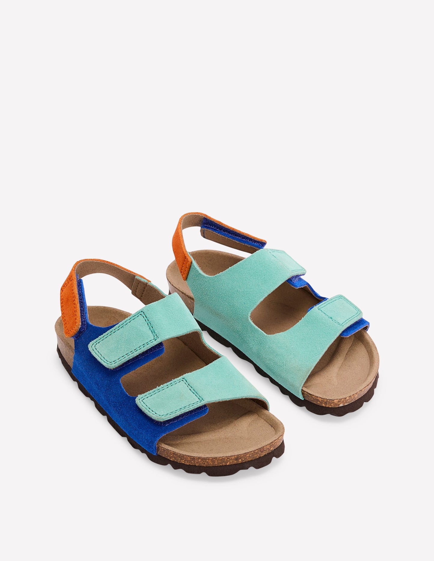 Colourblock Sandals-Blue Colourblock