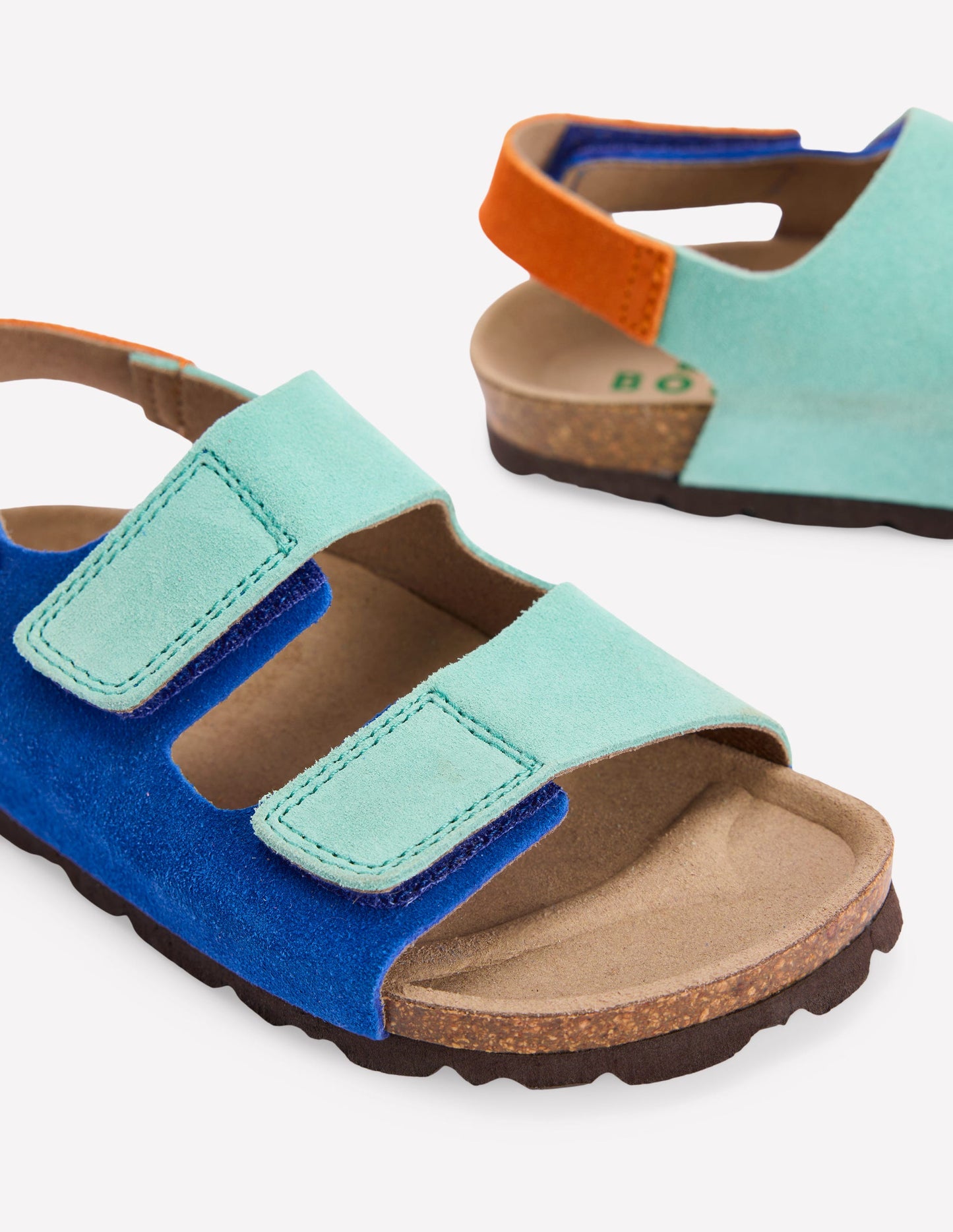 Colourblock Sandals-Blue Colourblock
