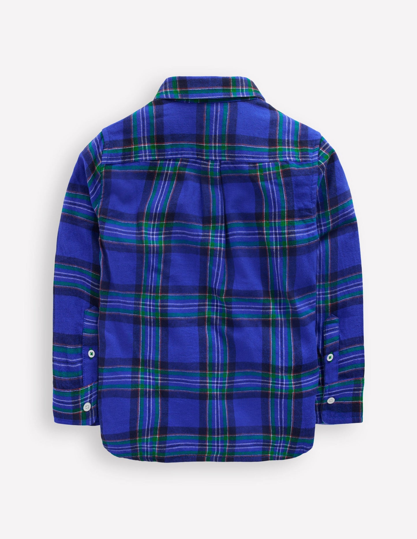 Cosy Cotton Check Shirt-Blue Check