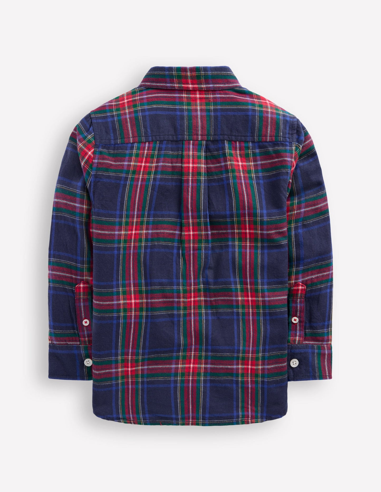 Cosy Cotton Check Shirt-Navy Check