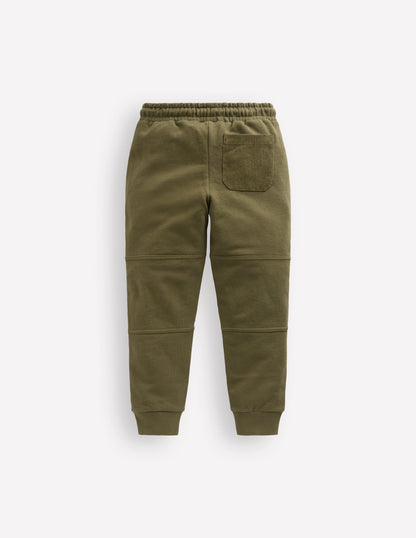 Warrior Knee Joggers-Woodland Green Cord-2