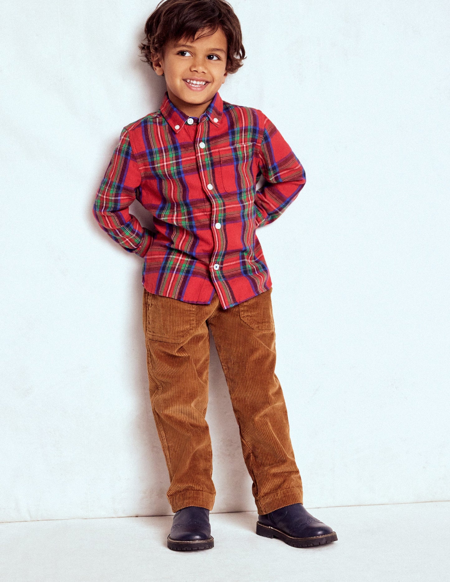 Pull-on Cord Trousers-Ginger