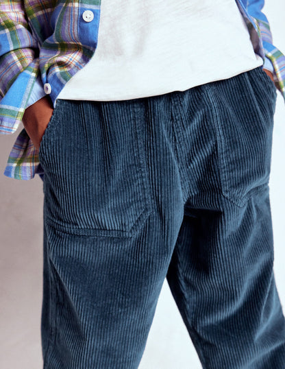 Pull-on Cord Trousers-Blueberry Pie-2