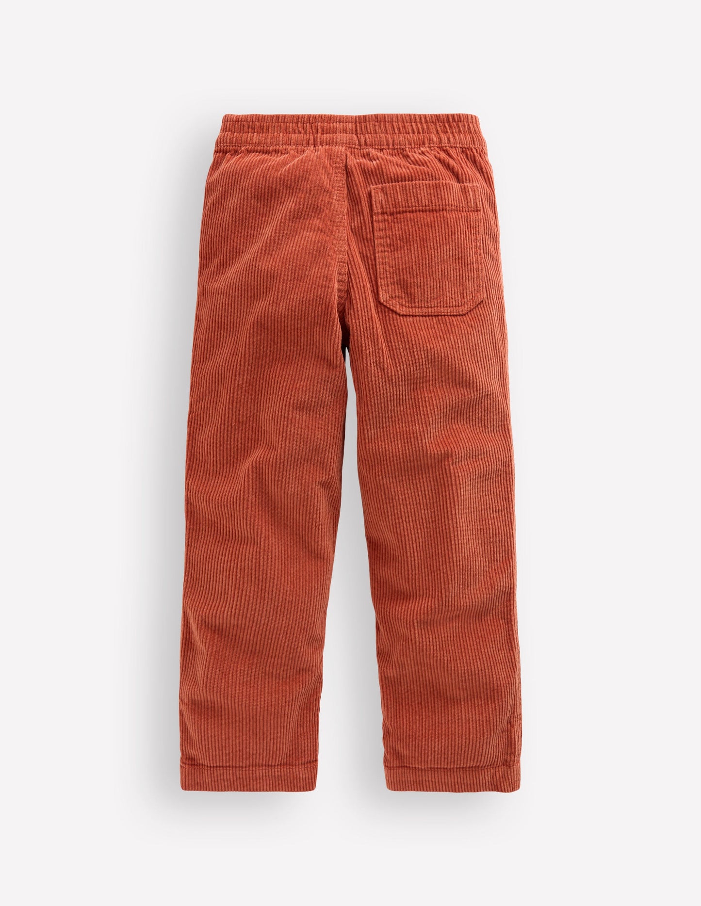 Pull-on Cord Trousers-Roasted Chestnut Brown