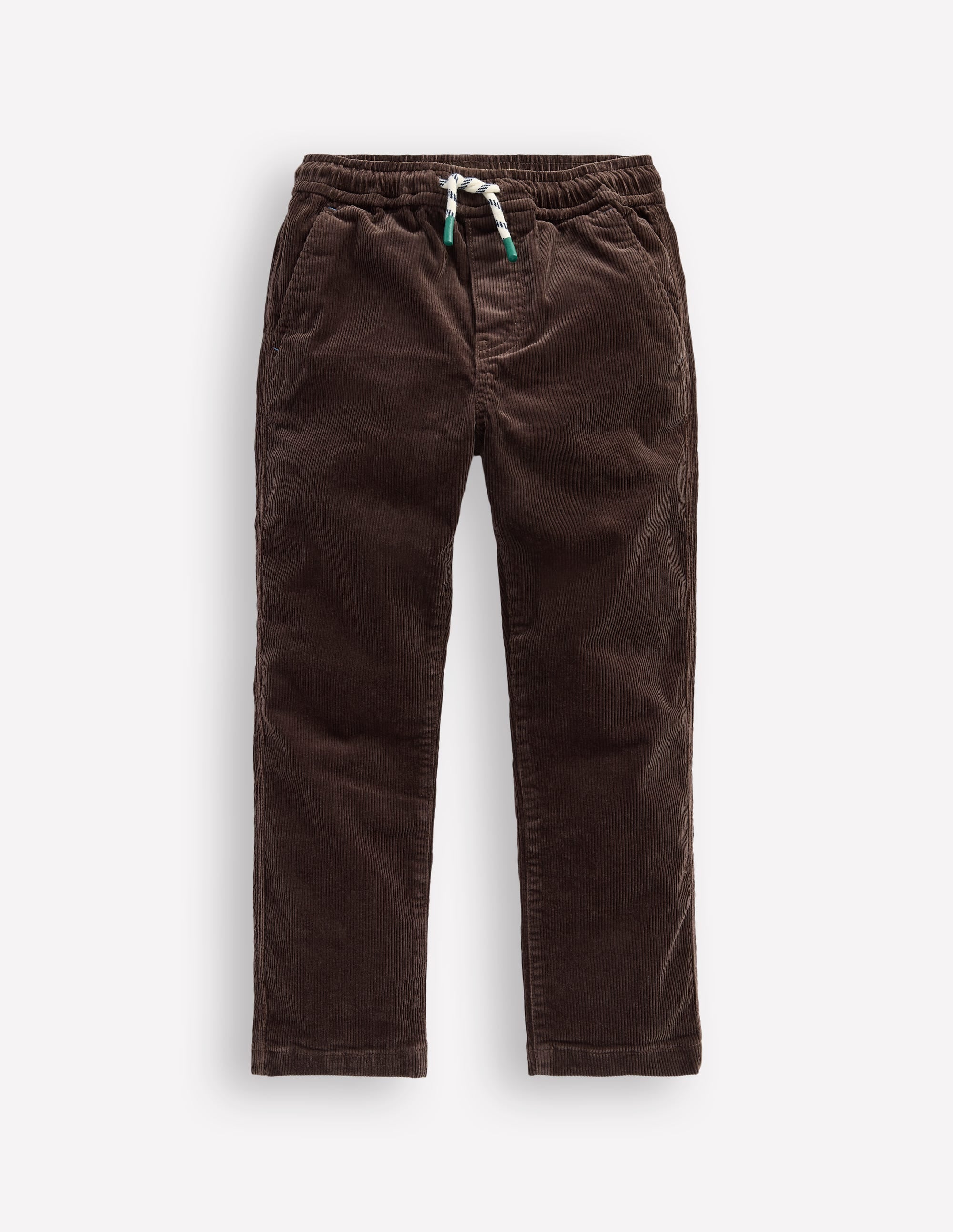 Slim Pull-On Trousers-Espresso Cord - Image 1