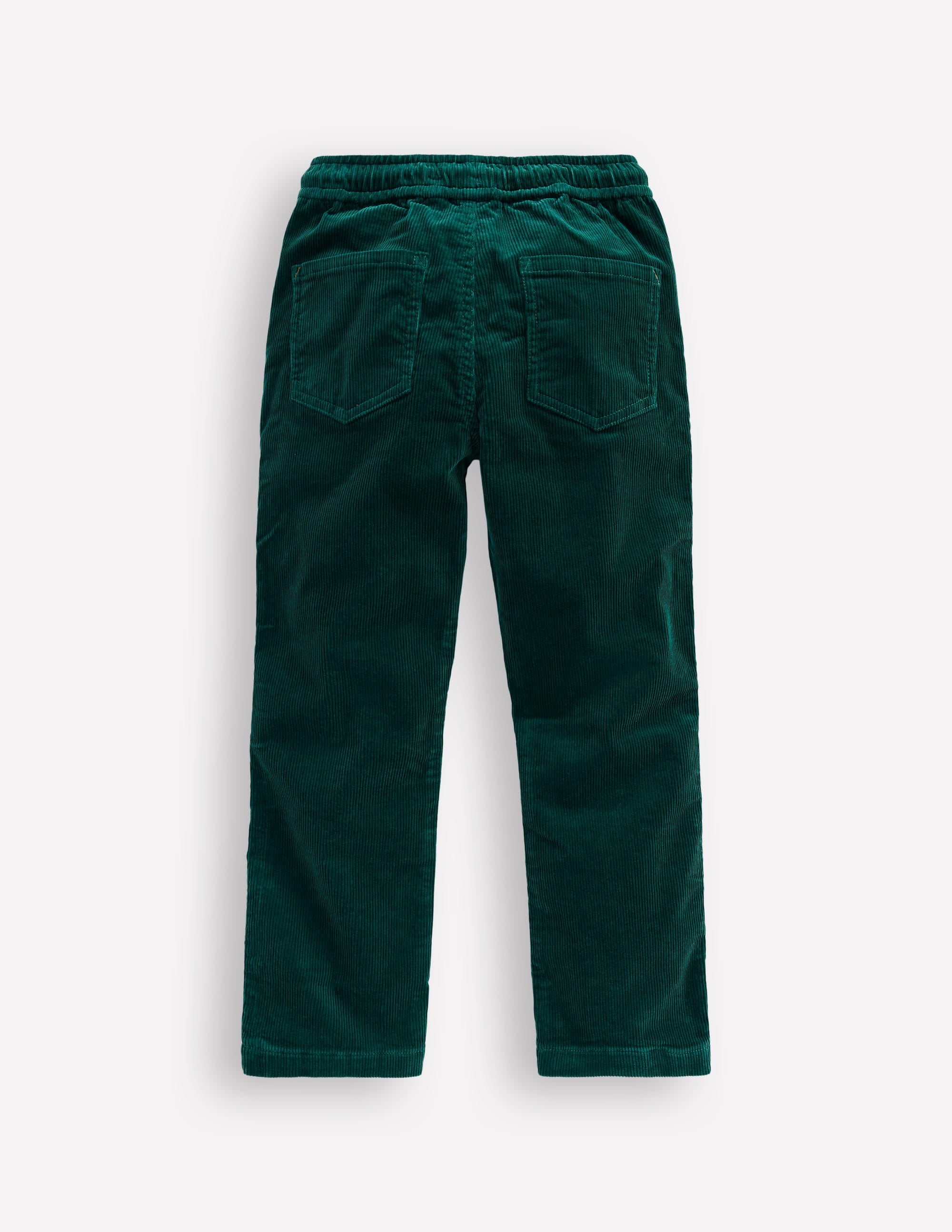 Slim Pull-On Trousers-Emerald Night Cord - Image 2