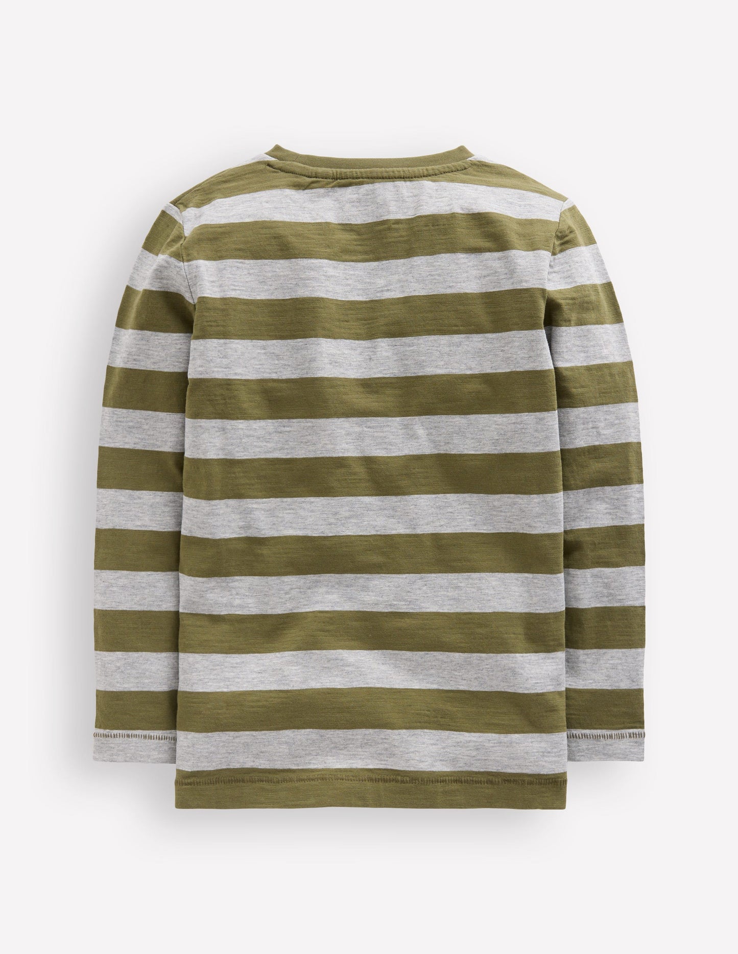 Everyday Long Sleeve T-Shirt-Woodland Green/ Grey Marl