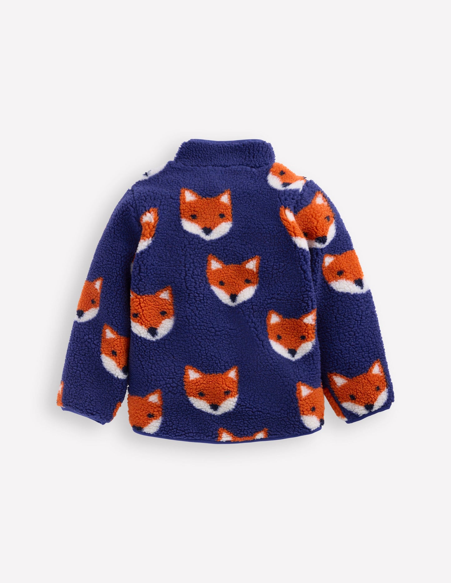 Cosy Borg Jacket-Sapphire Blue Foxes