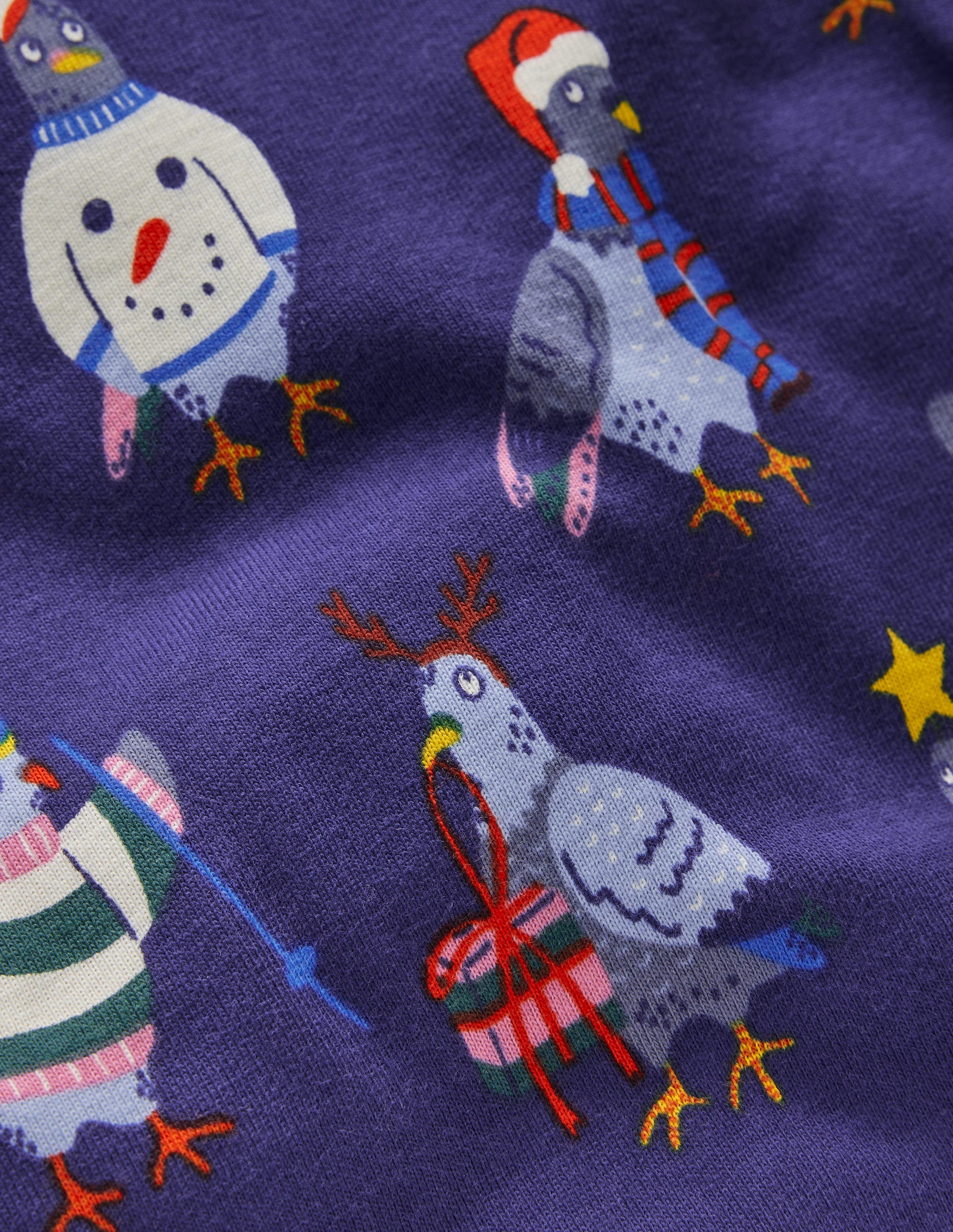 Snug Long John Pyjamas-Pigeons-3