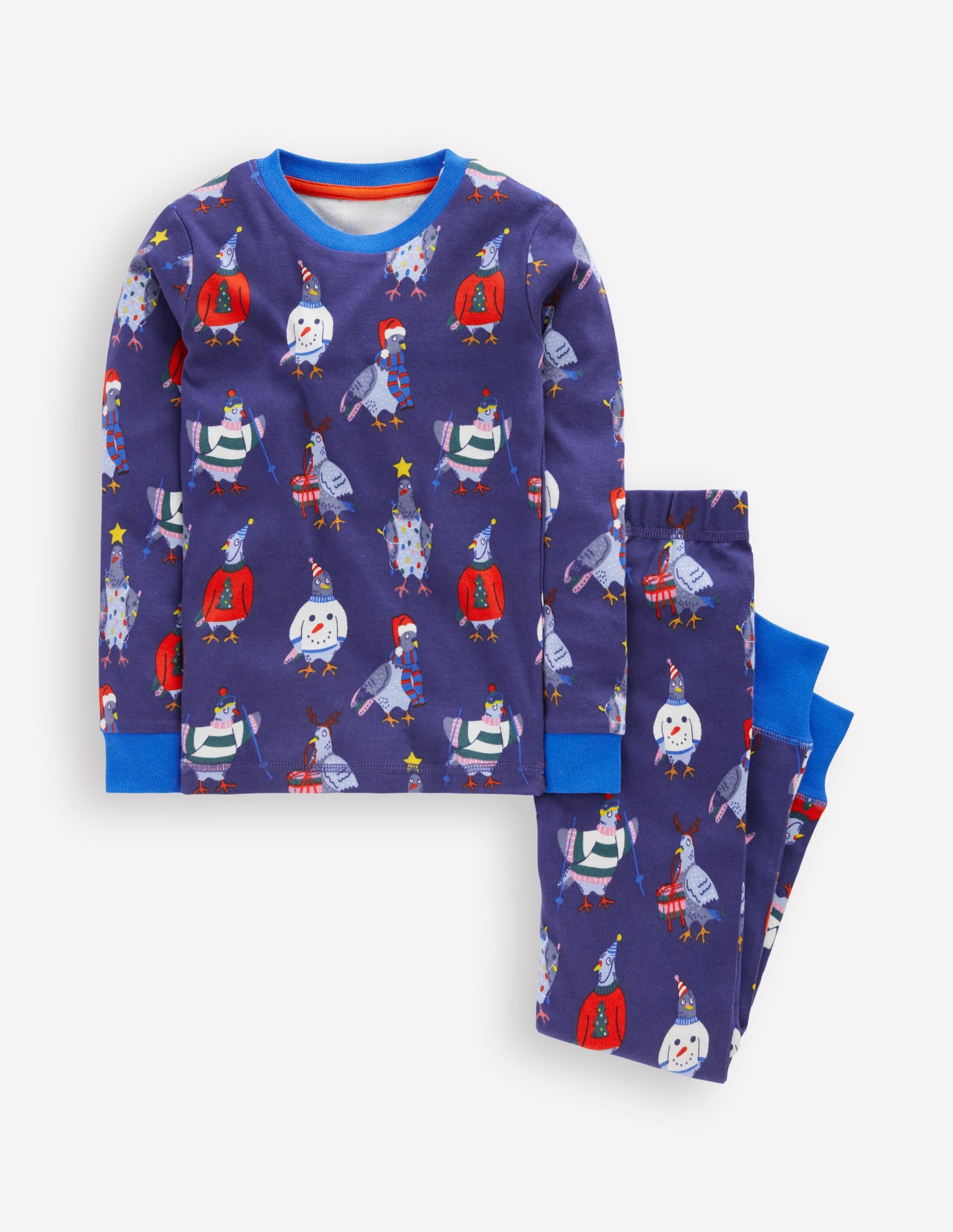 Snug Long John Pyjamas-Pigeons - Image 1