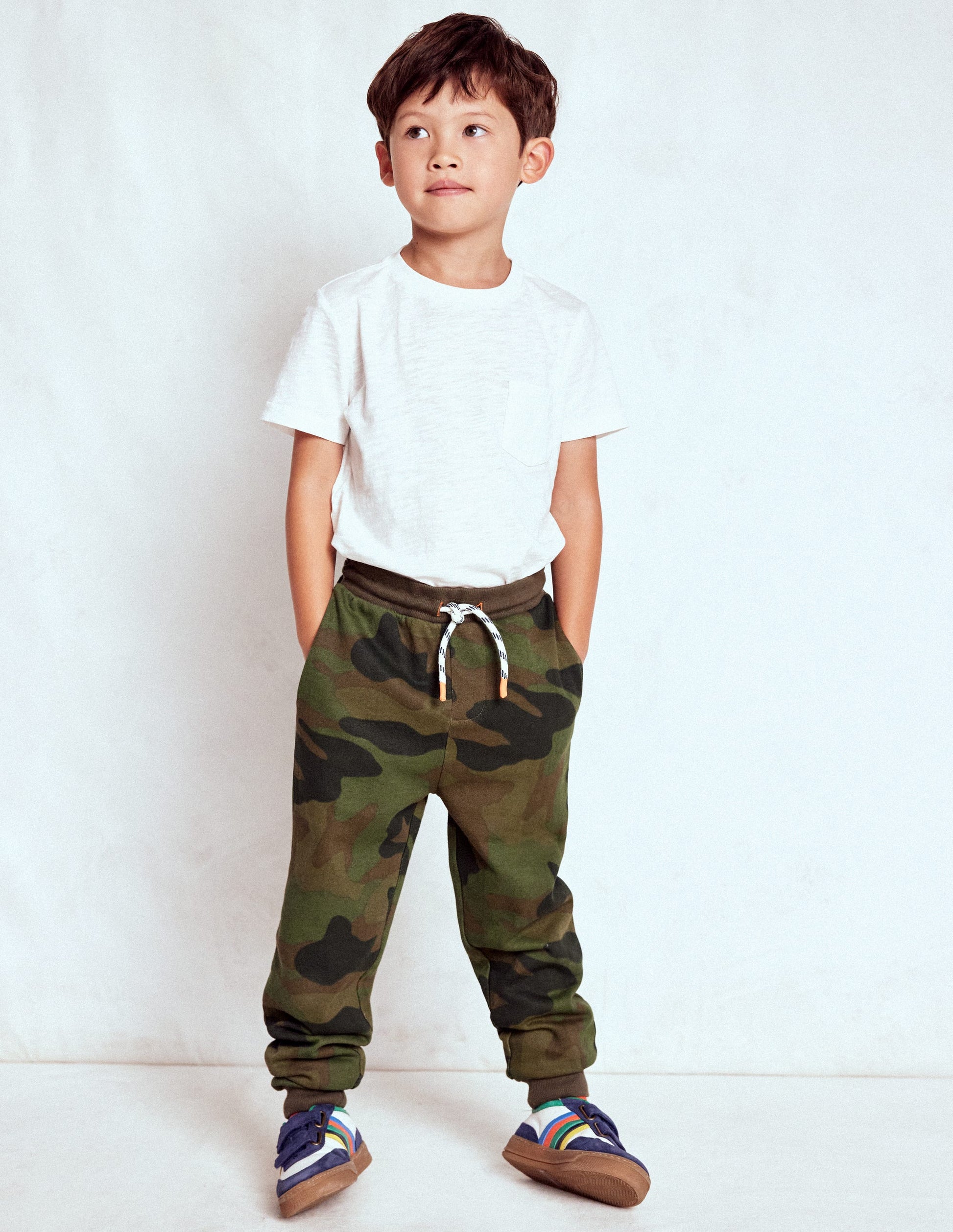 Printed Comfy Joggers-Camo-1
