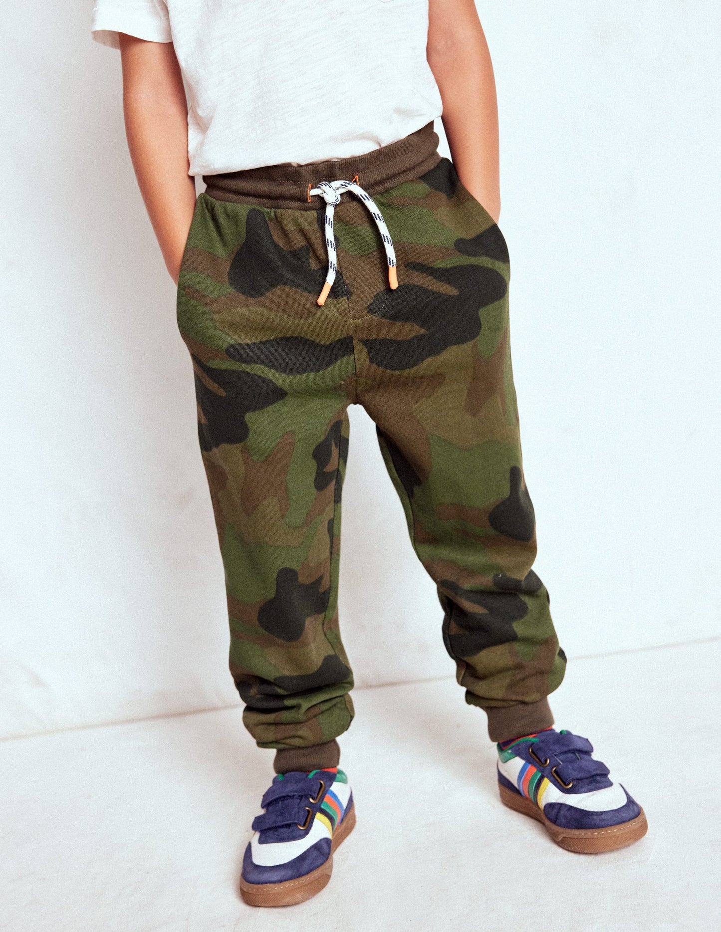 Printed Comfy Joggers-Camo