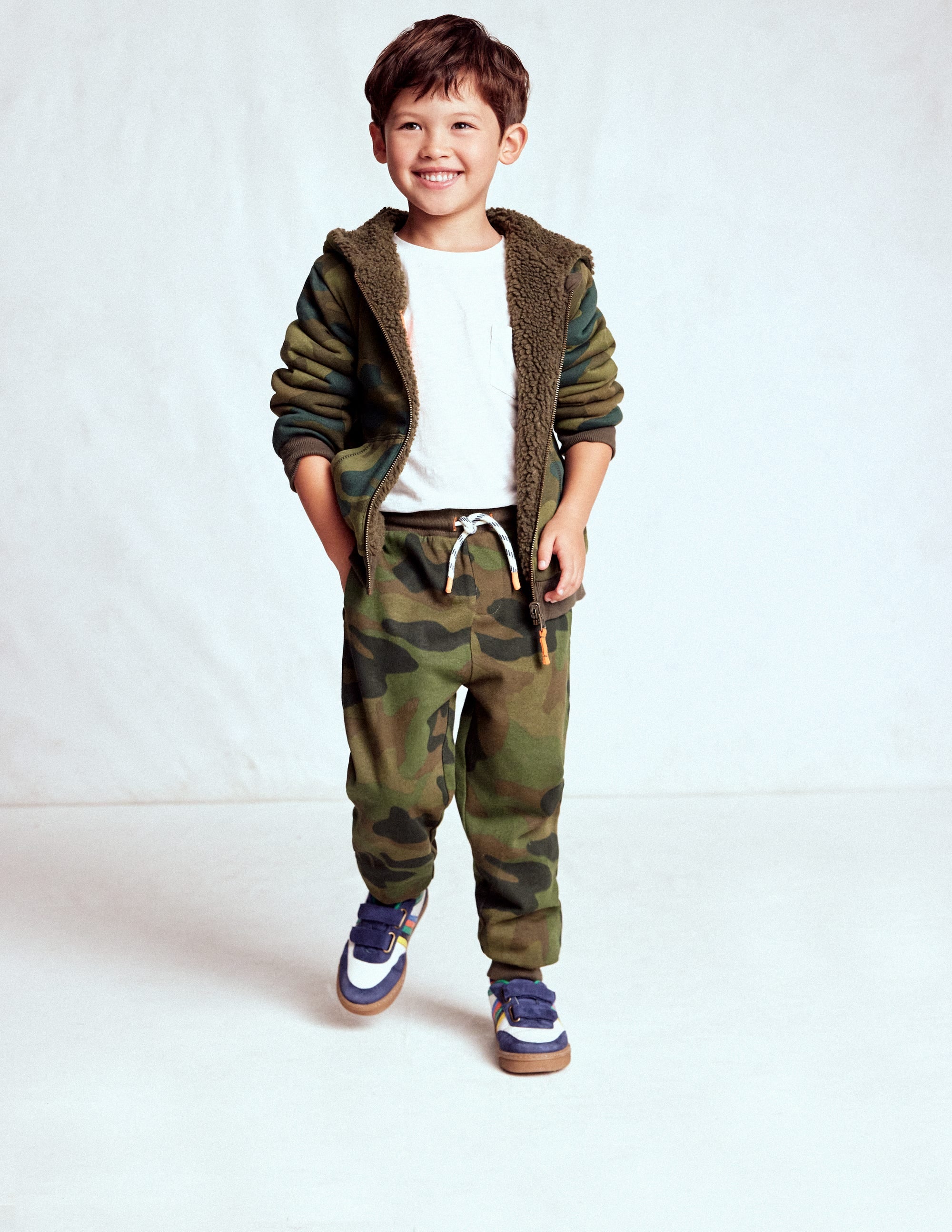 Printed Comfy Joggers-Camo - Image 3
