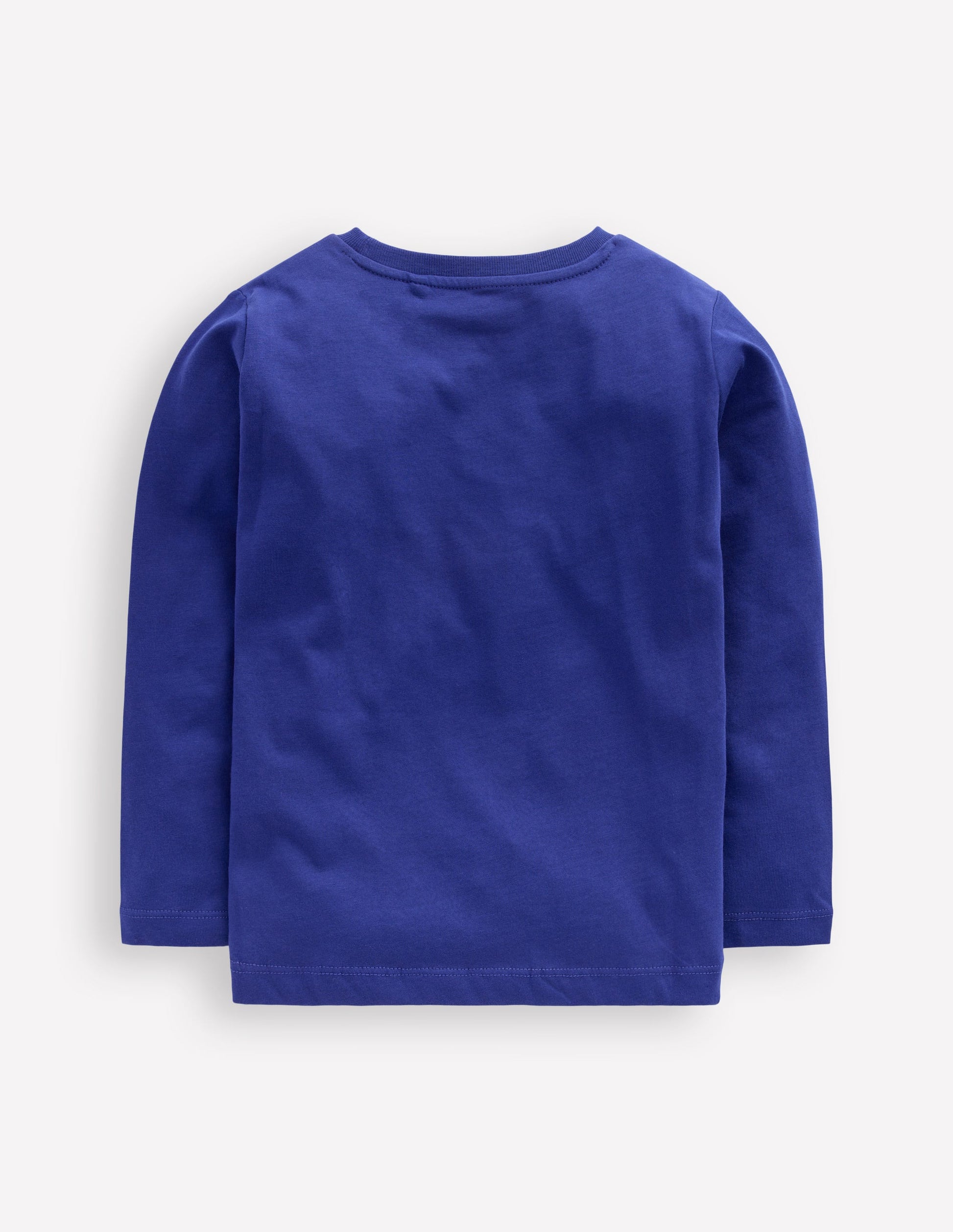 Long Sleeve Printed T-shirt-Sapphire Blue Vehicles-2
