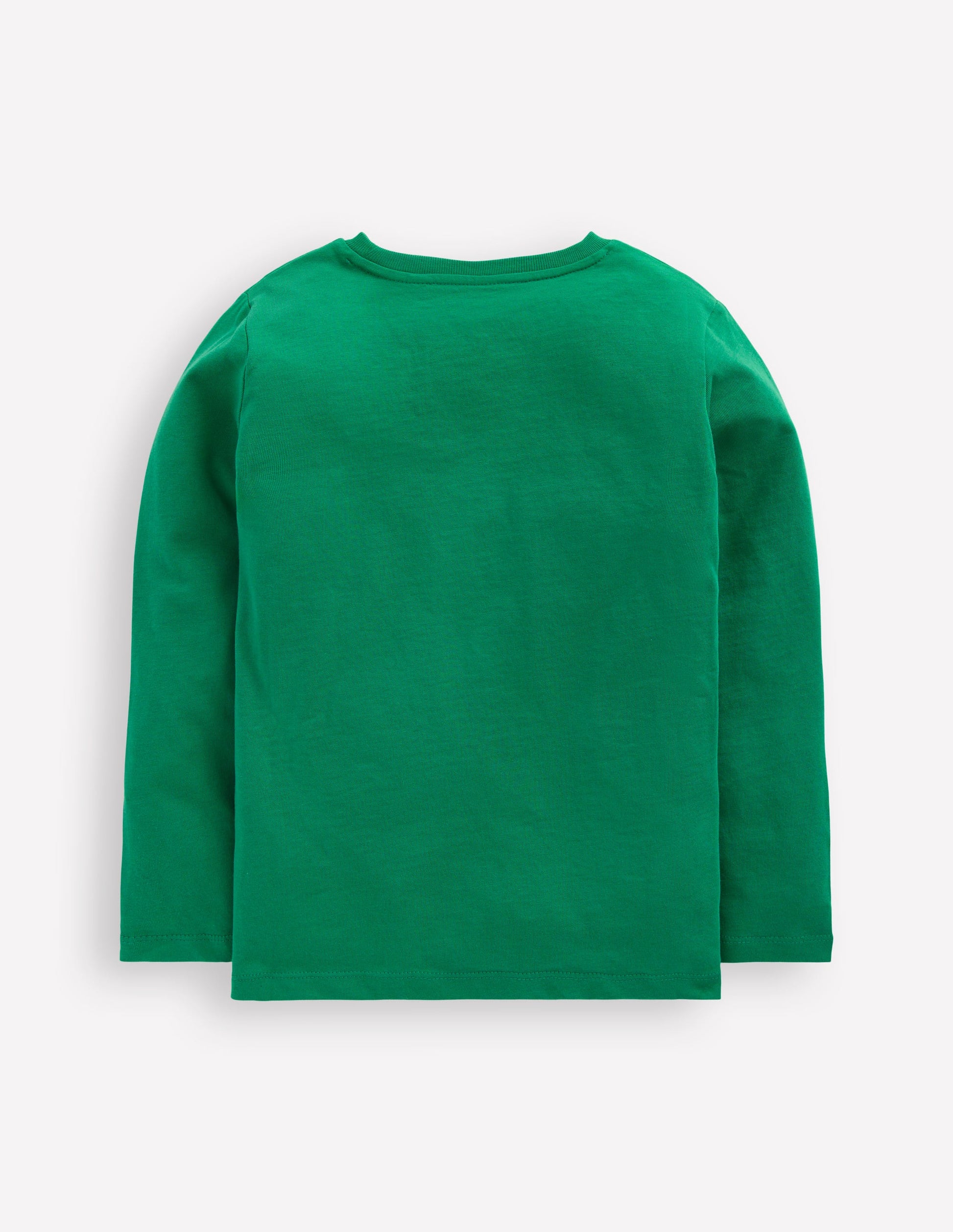 Long Sleeve Printed T-shirt-Pine Green Trains-2